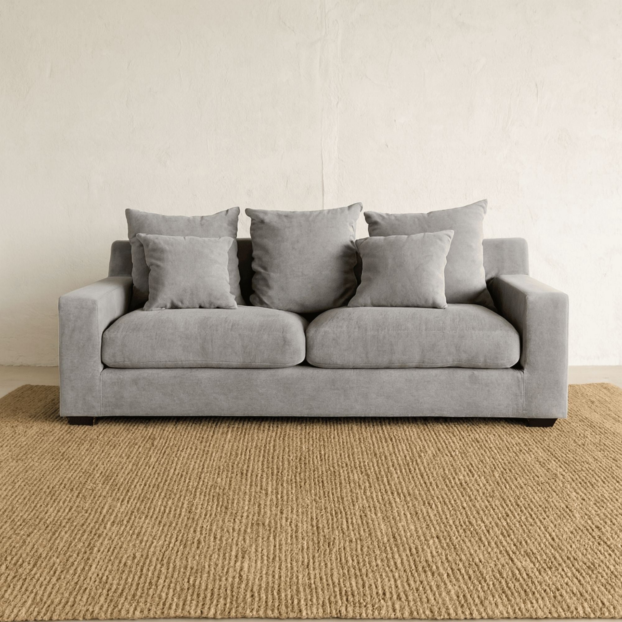 Clareville Sofa - 3 Seater Living Furniture Beachwood Designs Grey Linen