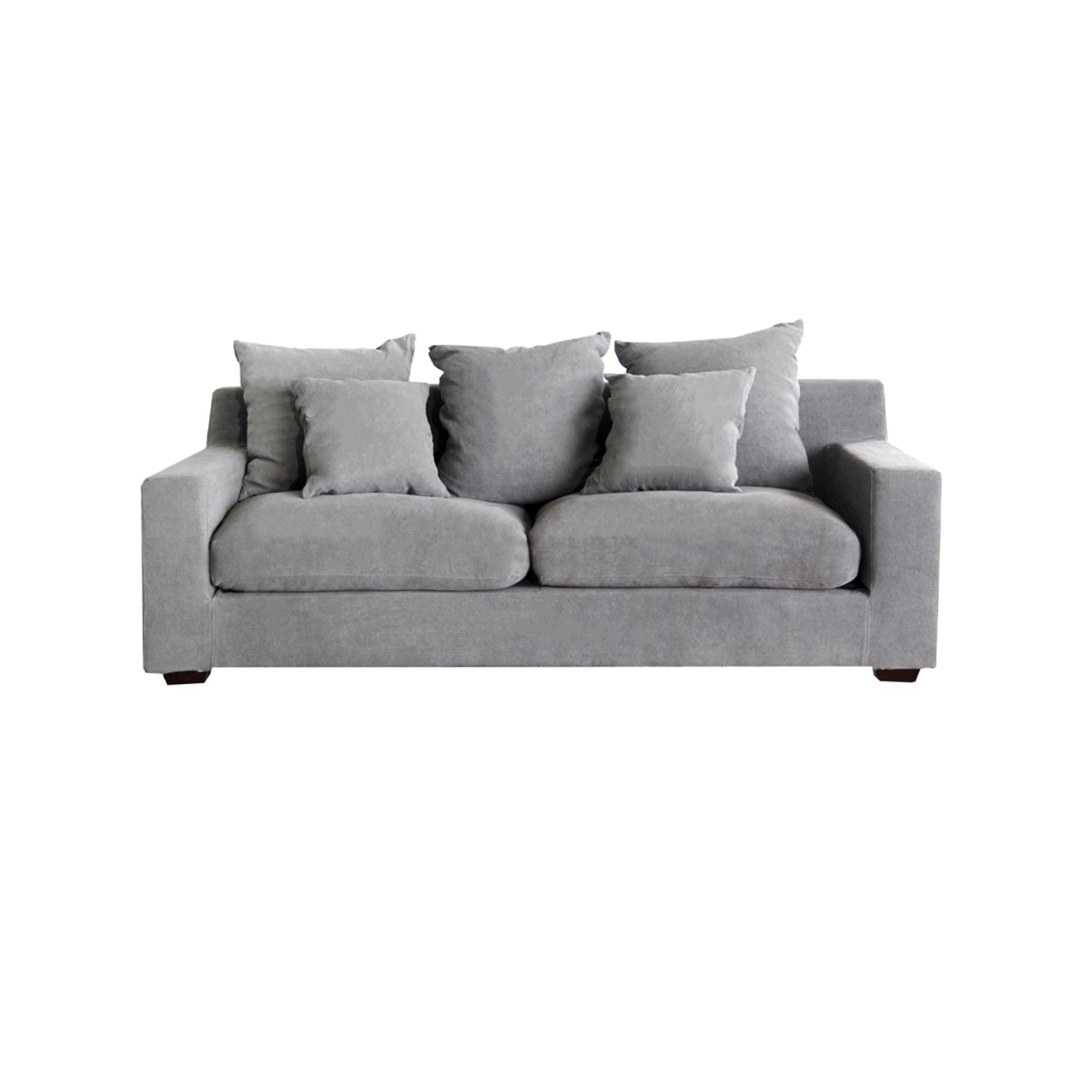 Clareville Sofa - 3 Seater Living Furniture Beachwood Designs Grey Linen