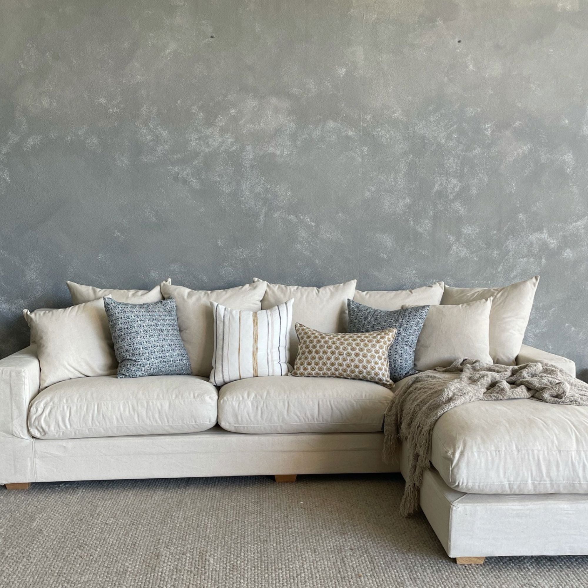 Clareville Sofa with Chaise Living Furniture Beachwood Designs