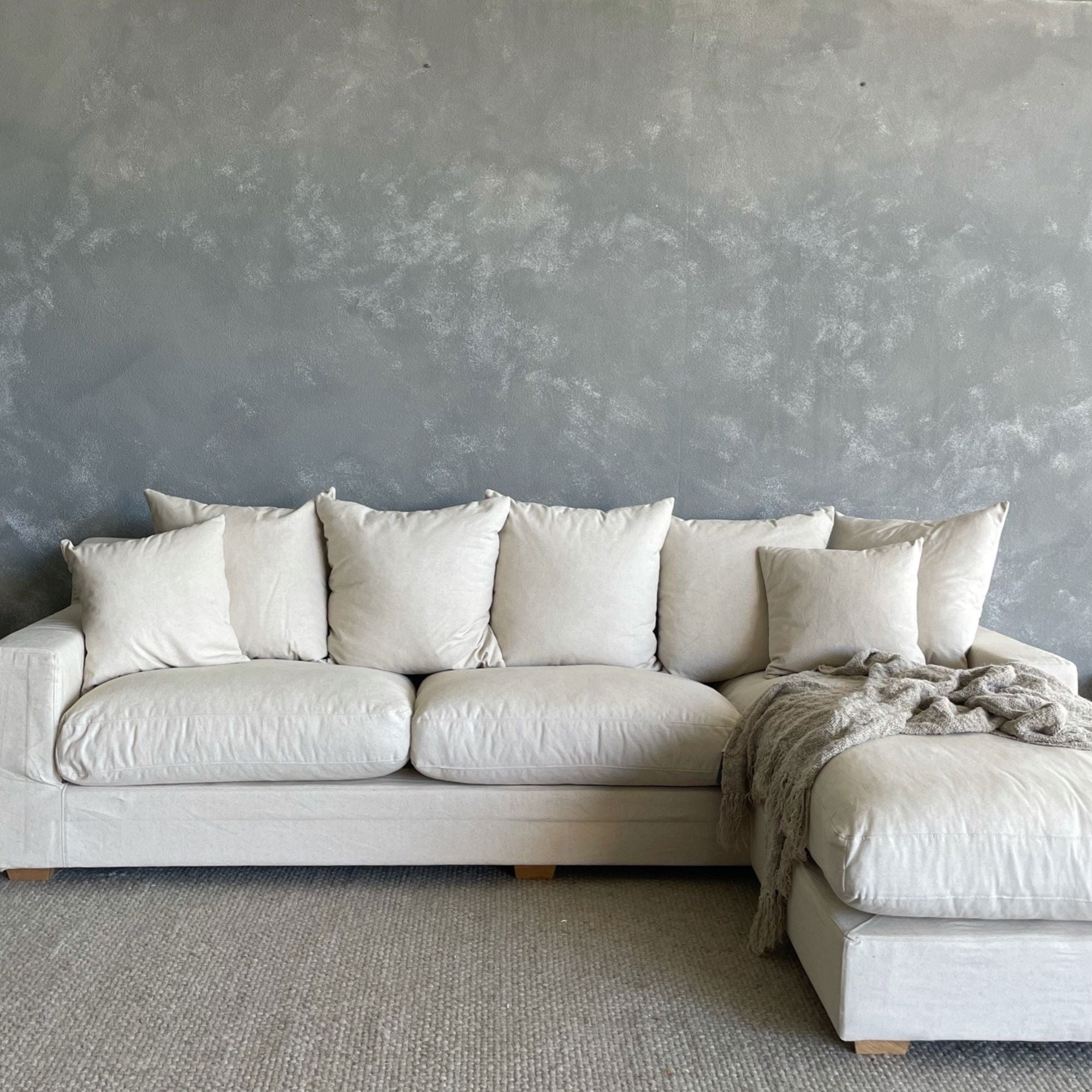 Clareville Sofa with Chaise Living Furniture Beachwood Designs