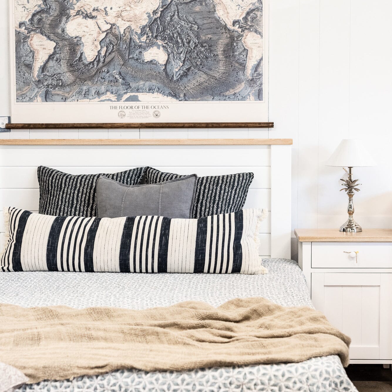 Coast Bed - King Bedroom Furniture Beachwood Designs White & Limed Ash
