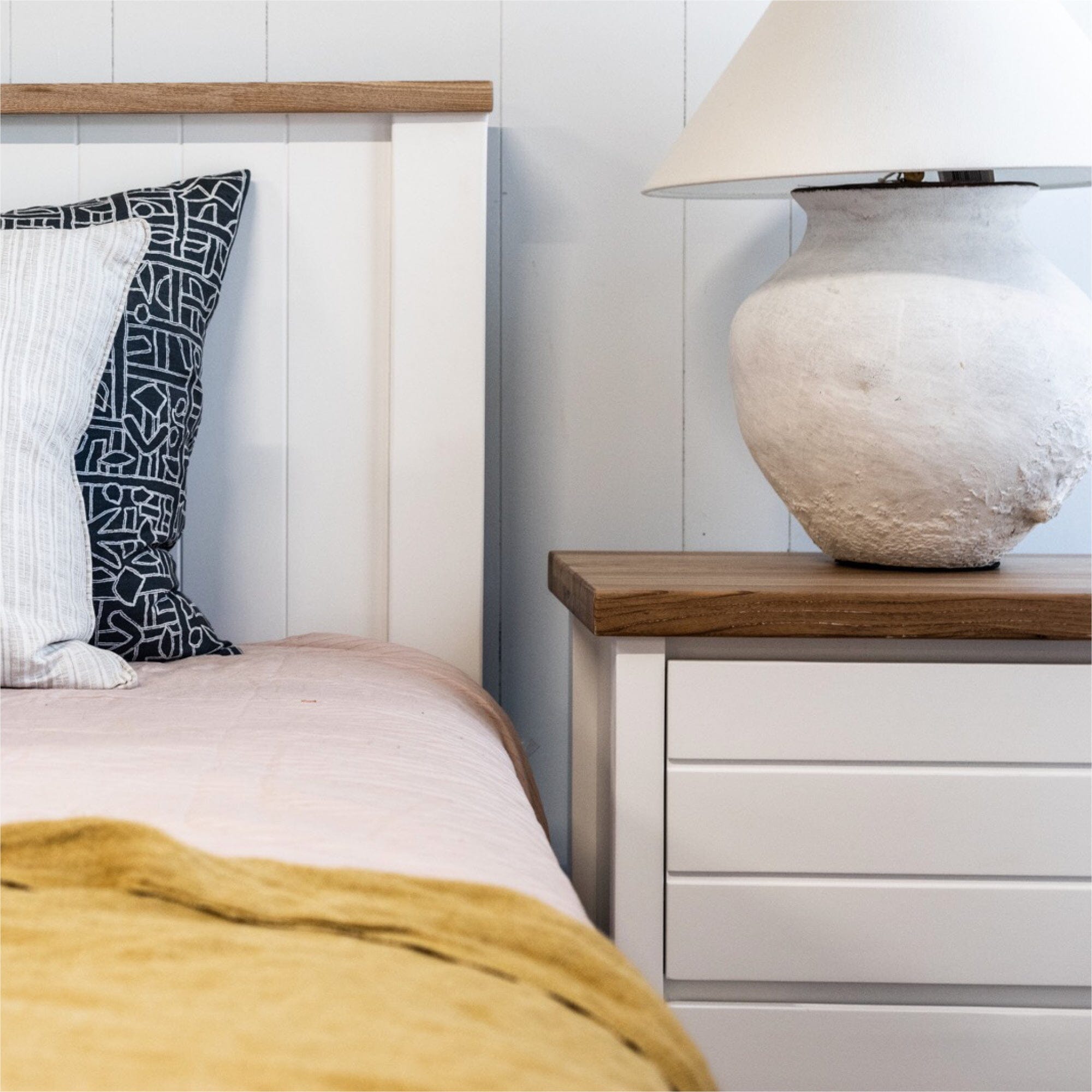 Coast Bedside L450mm - 2 Drawer Bedroom Furniture Beachwood Designs 