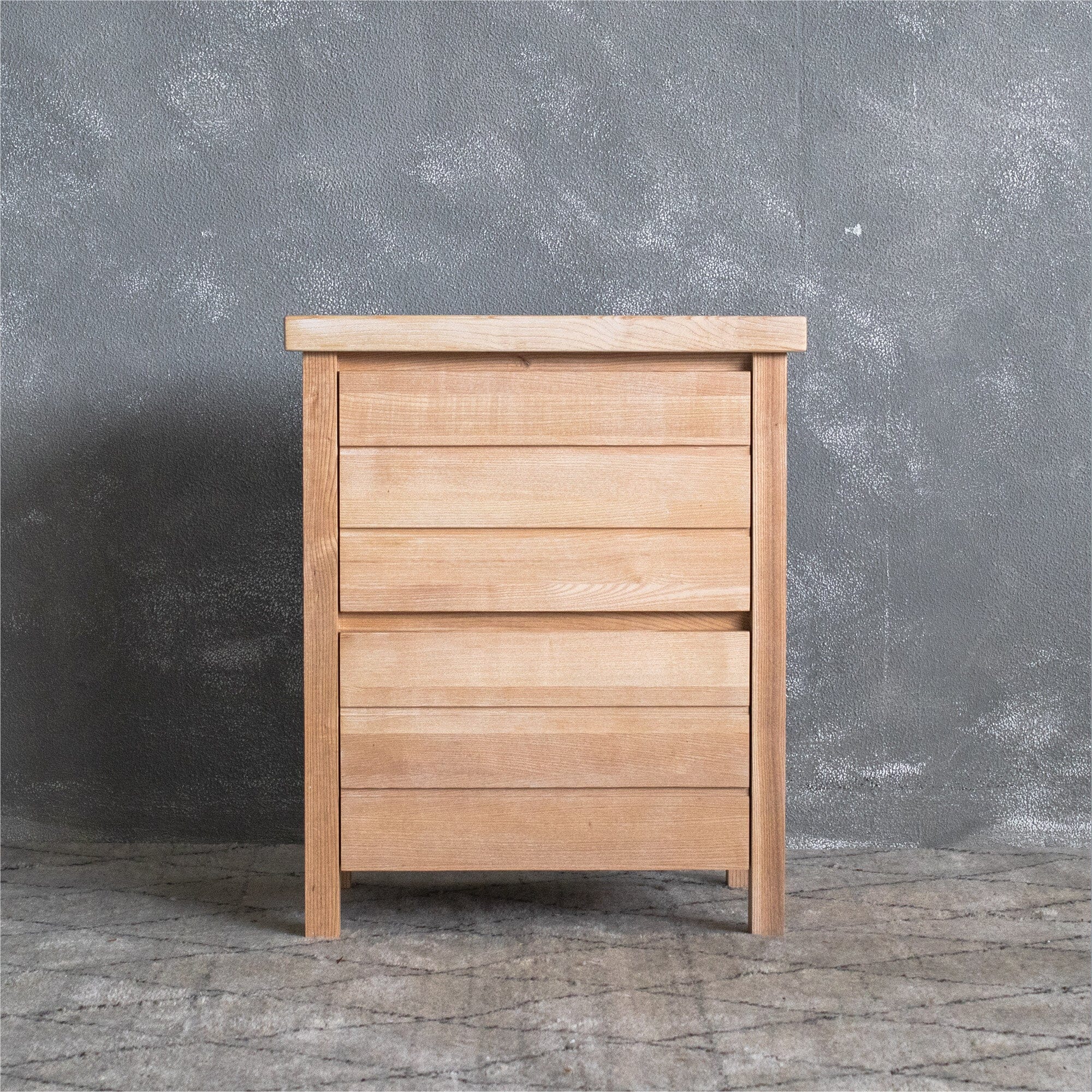 Coast Bedside L600mm - 2 Drawer Bedroom Furniture Beachwood Designs Limed Ash