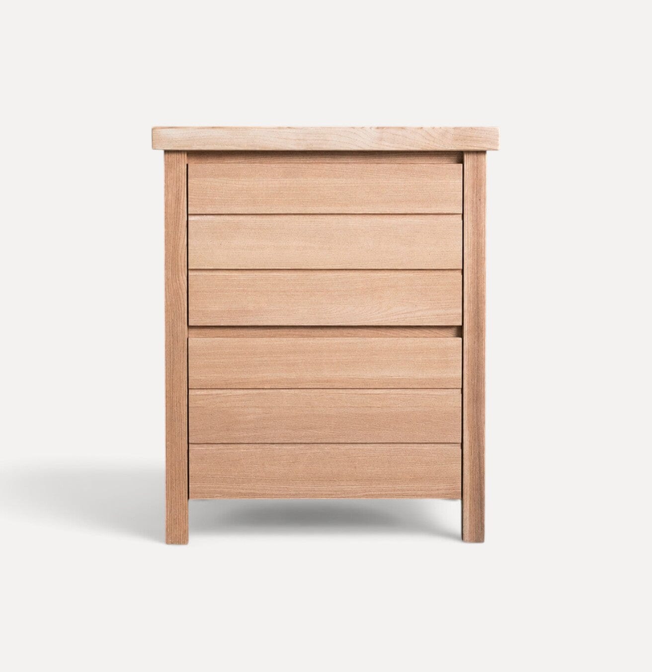 Coast Bedside L600mm - 2 Drawer Bedroom Furniture Beachwood Designs Limed Ash