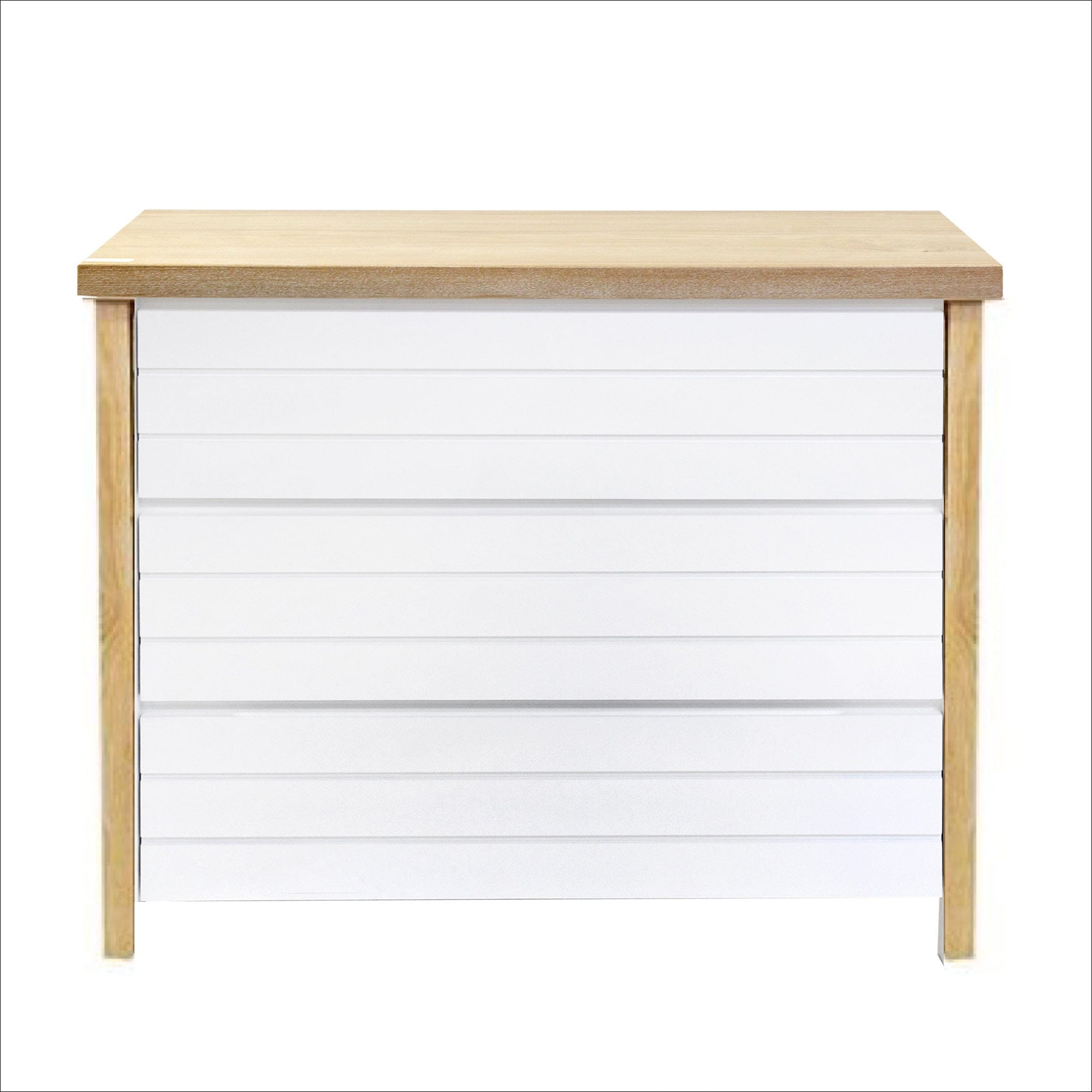 Coast Chest of Drawers L1000mm Bedroom Furniture Beachwood Designs Limed Ash Frame White Drwrs Drs