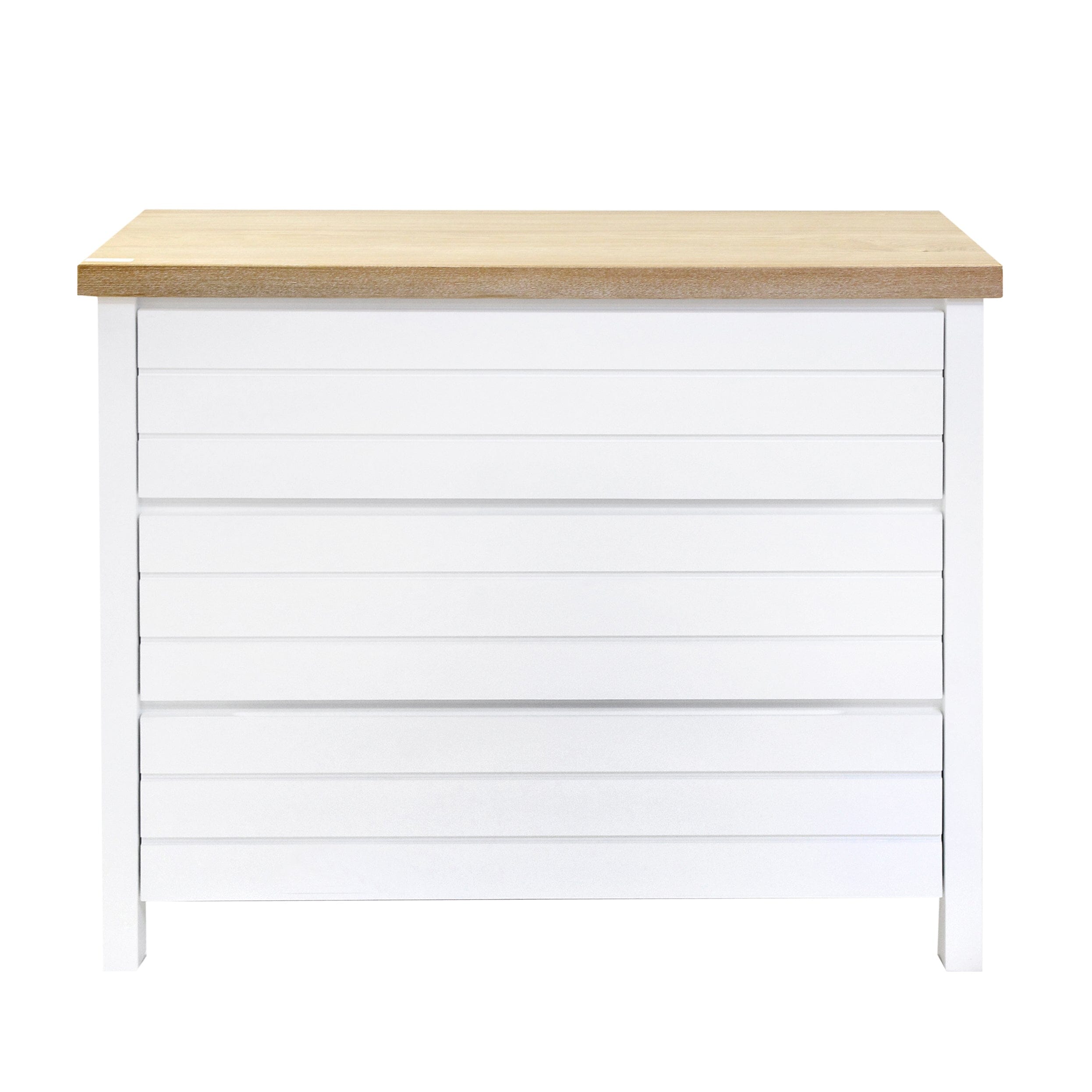 Coast Chest of Drawers L1000mm Bedroom Furniture Beachwood Designs White & Limed Ash