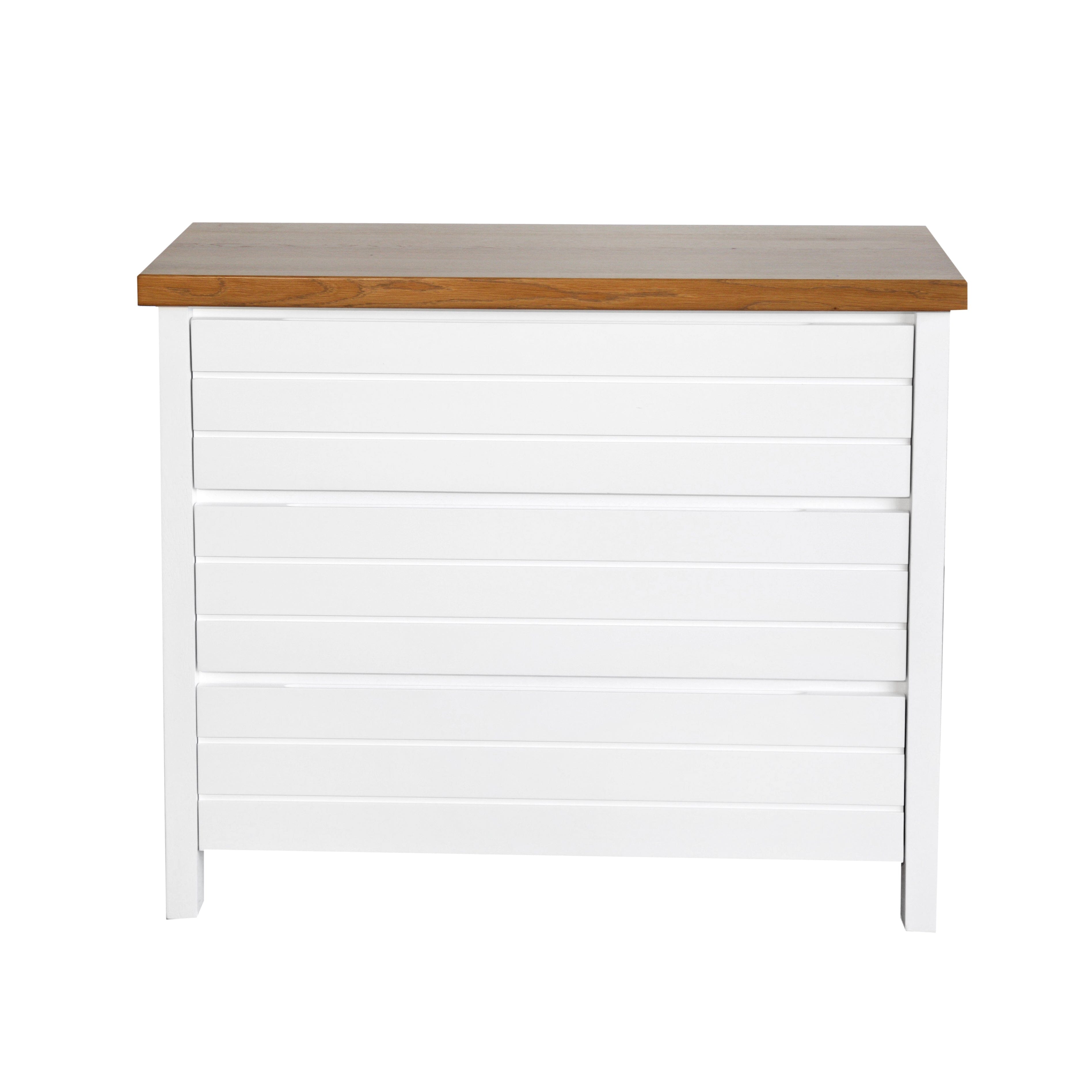 Coast Chest of Drawers L1000mm Bedroom Furniture Beachwood Designs White & Weathered Oak