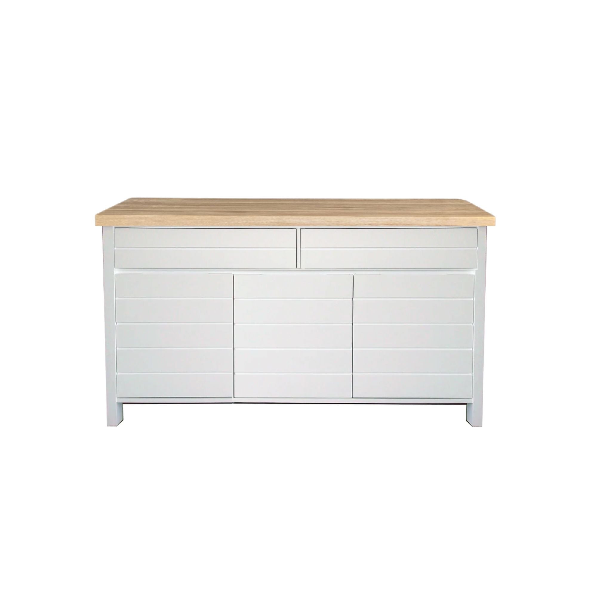 Coast Sideboard L1600mm Living Furniture Beachwood Designs White & Limed Ash