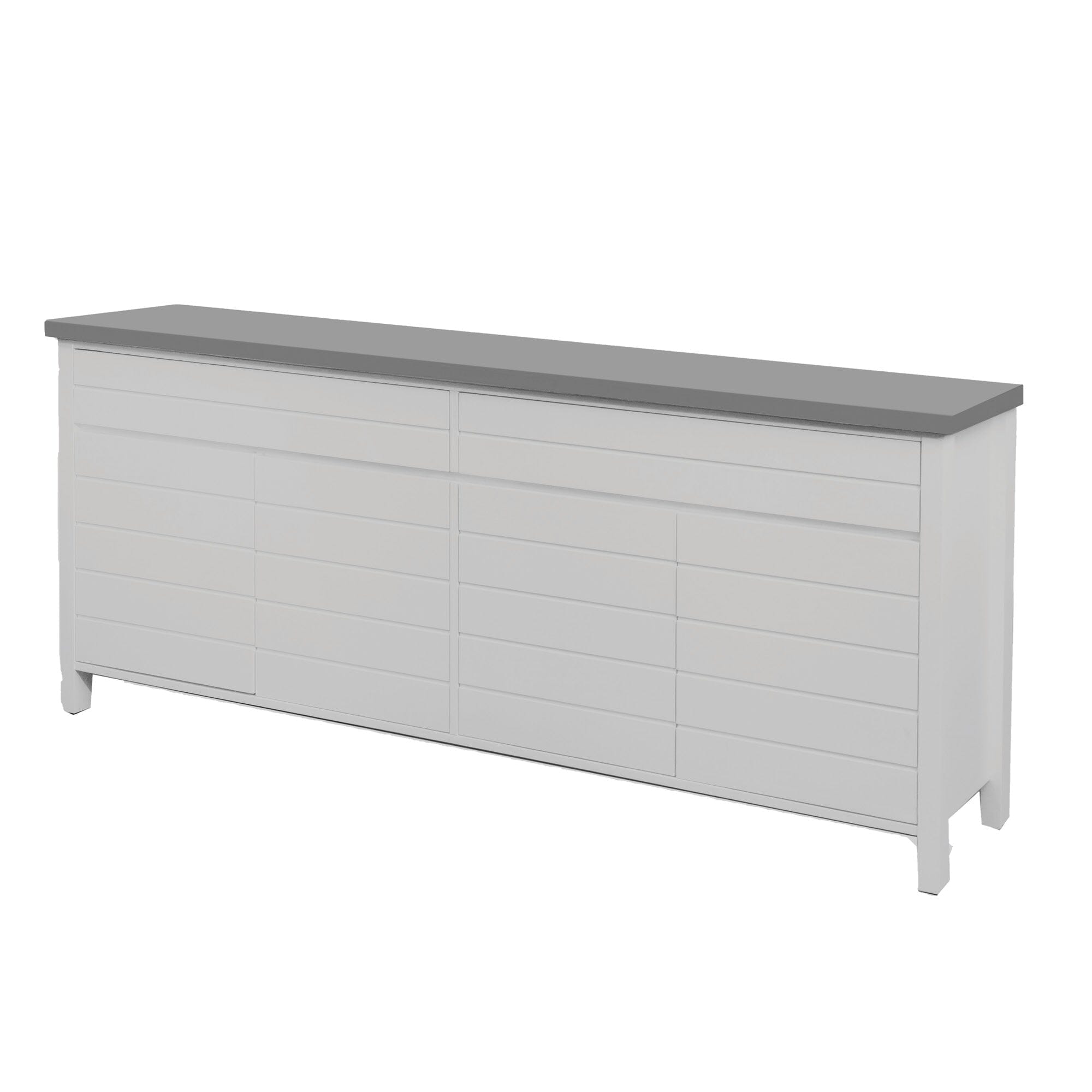 Coast Sideboard L2000mm Living Furniture Beachwood Designs White & Grey Limed
