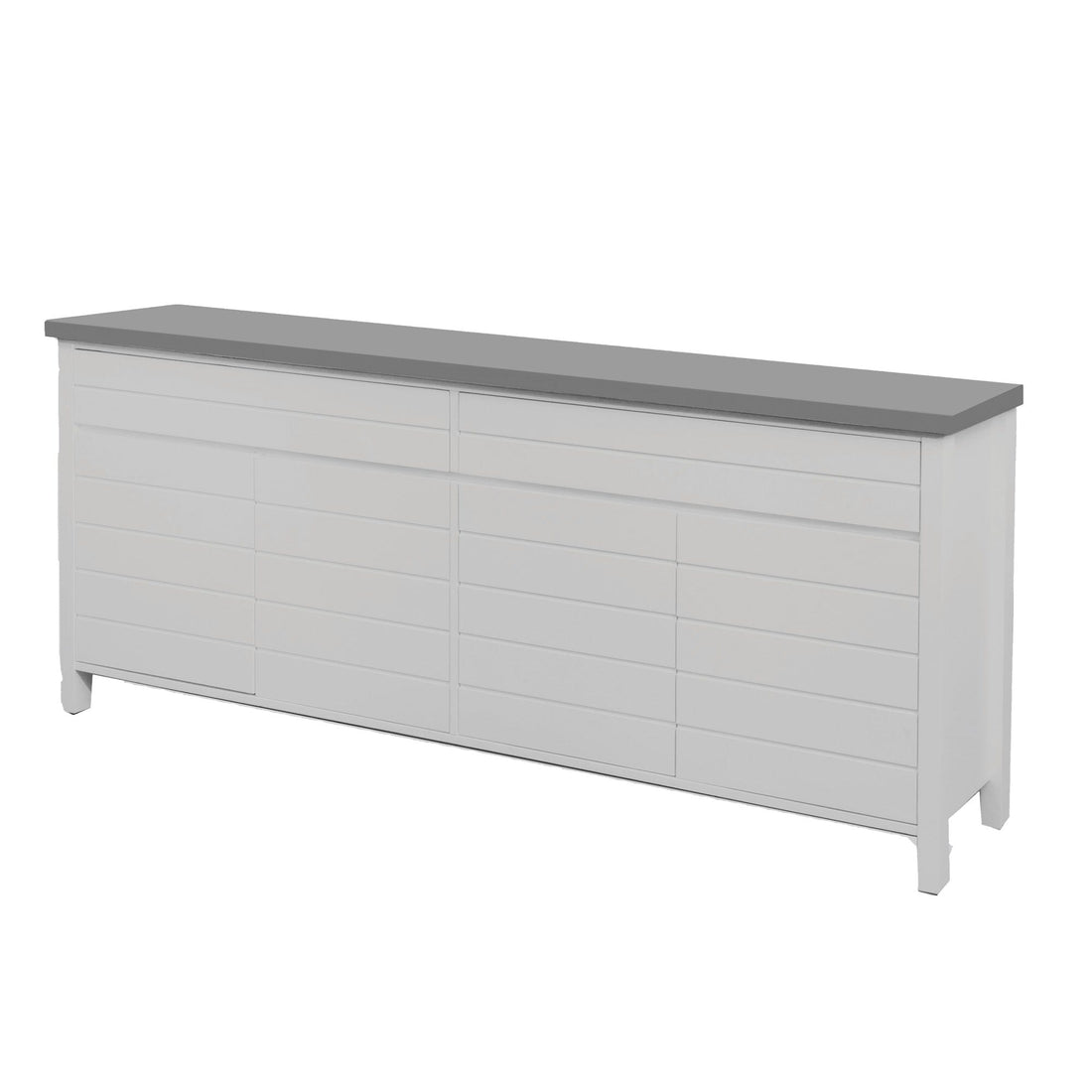 Coast Sideboard L2000mm Living Furniture Beachwood Designs White & Grey Limed