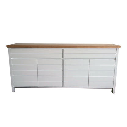 Coast Sideboard L2000mm Living Furniture Beachwood Designs White &amp; Limed Ash 