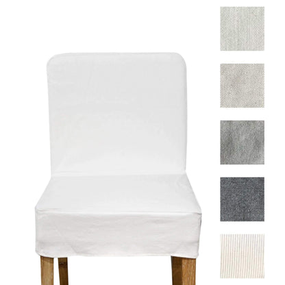 Collaroy Low Back Chair Cover Dining Furniture Beachwood Designs Chalk Linen Cotton 