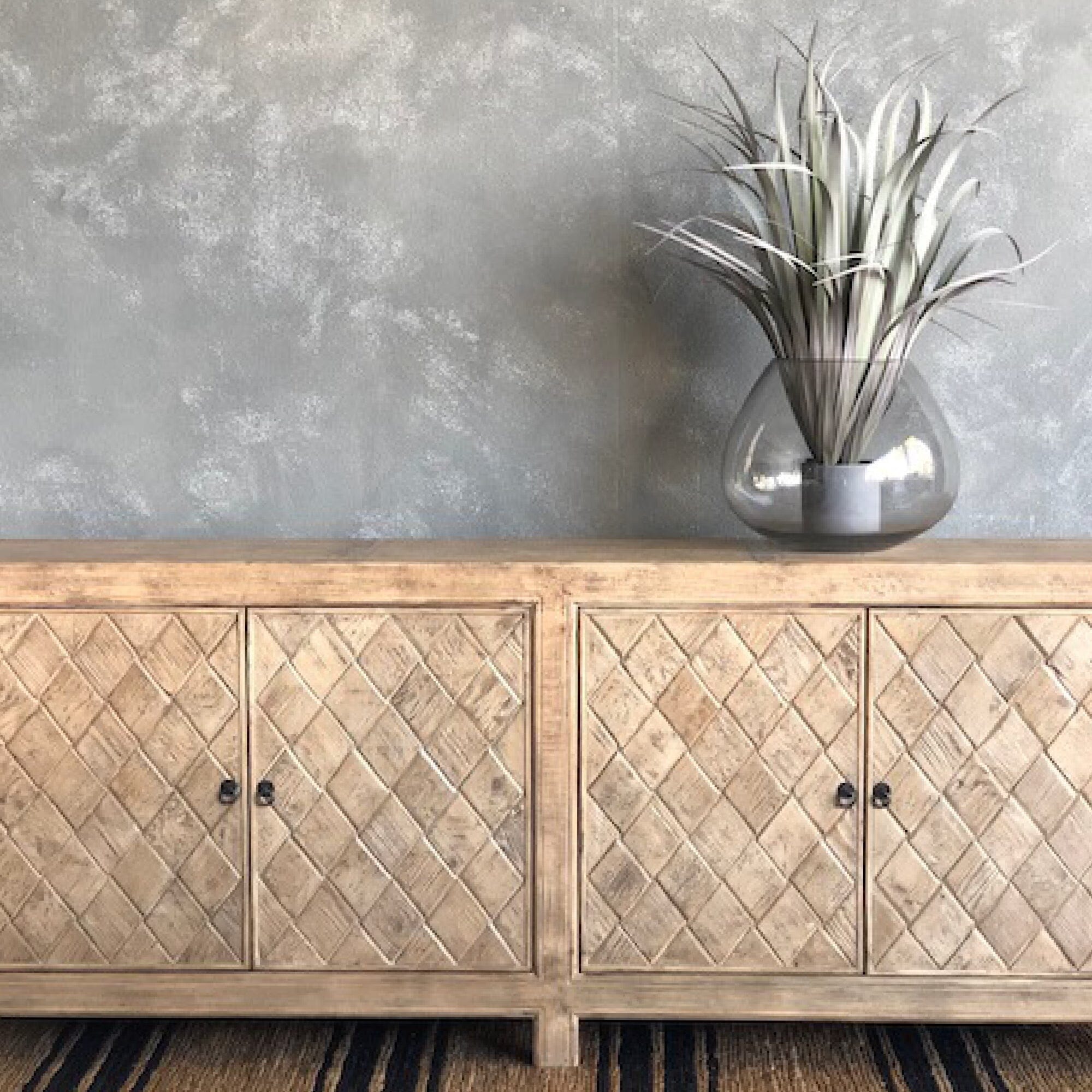 Criss Cross Elm Sideboard L2240mm Living Furniture Beachwood Designs