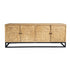 Criss Cross Elm Sideboard & Metal Base L2200mm Living Furniture Beachwood Designs