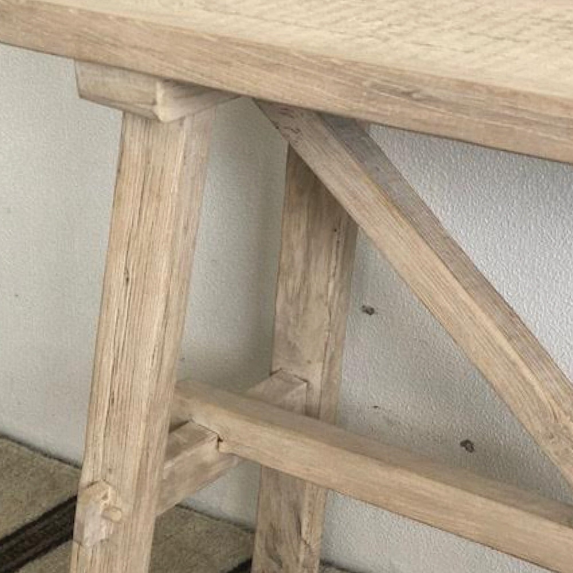 Cross Strut Elm Console L1600mm Living Furniture Beachwood Designs