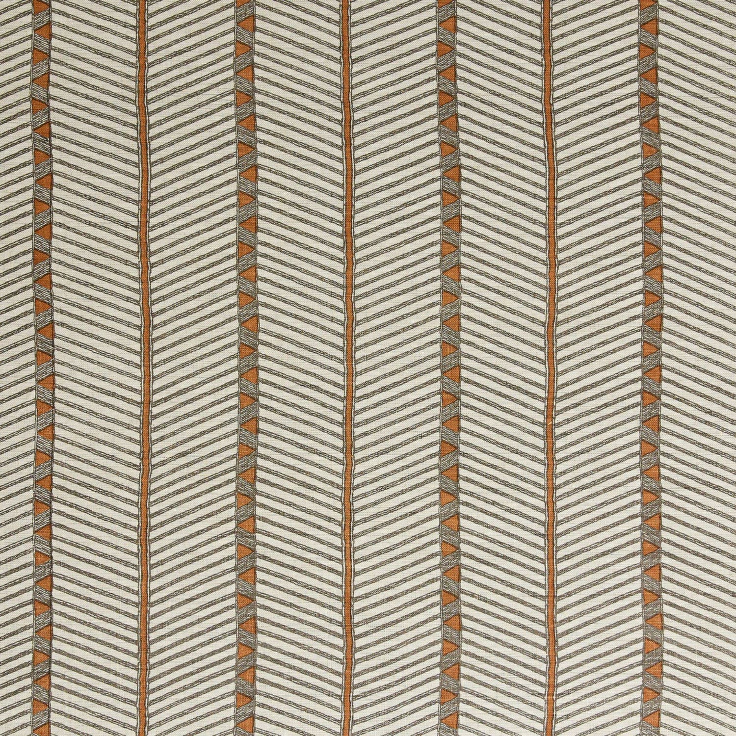 Custom Bedhead - Double Bedroom Furniture Beachwood Designs Upholstered Walter G - Printed Linen Zanzíbar Rust
