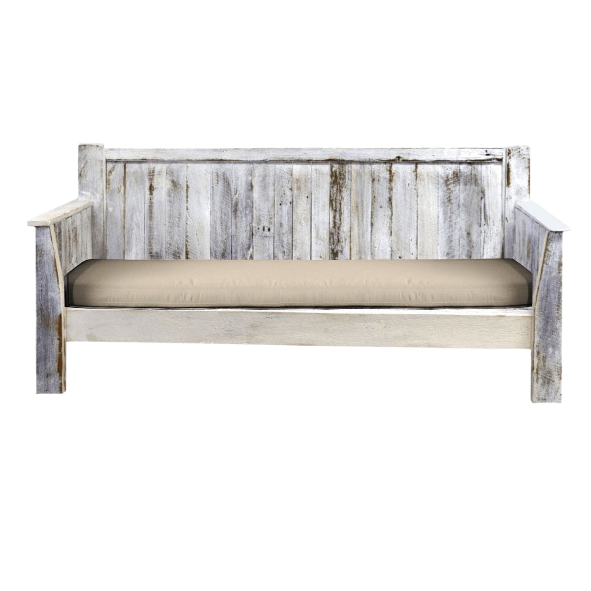 Custom Classic Outdoor Daybed Outdoor Furniture Beachwood Designs 2120mm Whitewash Sand