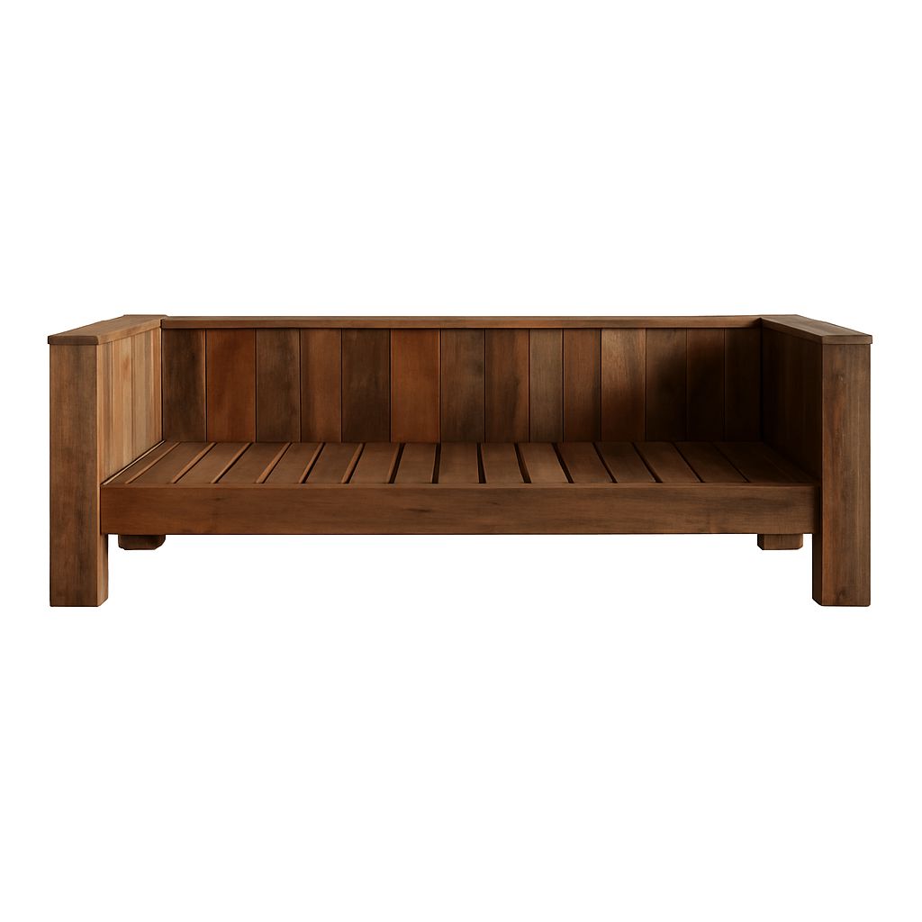 Custom Modern Outdoor Daybed Outdoor Furniture Beachwood Designs 2100mm Natural No cushion