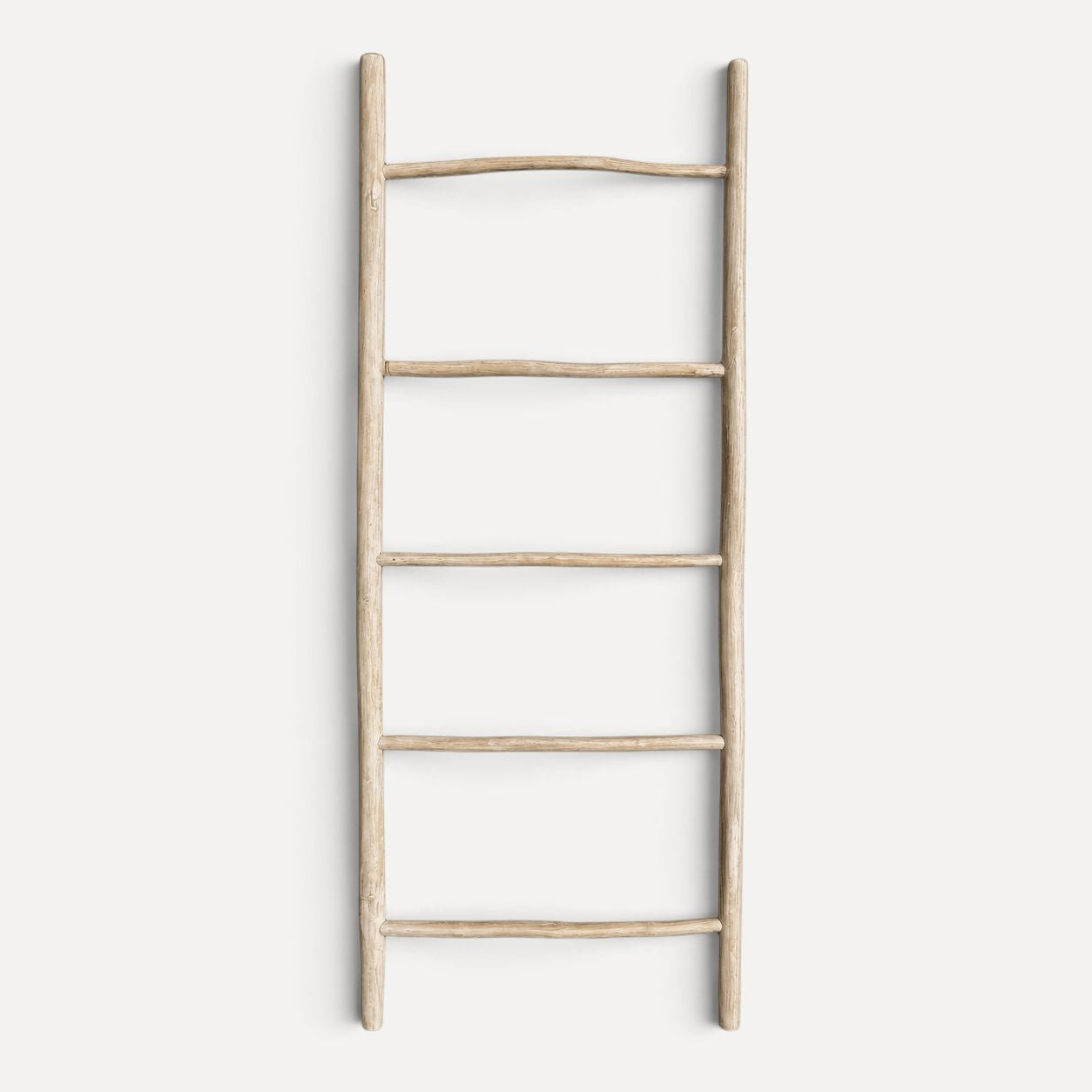 Driftwood Timber Ladder - Large Homewares Beachwood Designs White Wash