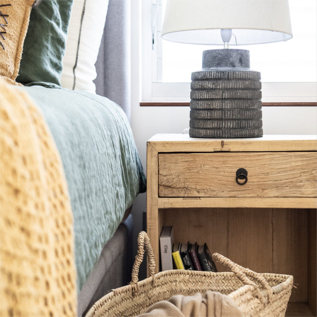 Elm Bedside L500mm - 1 Drawer Bedroom Furniture Beachwood Designs