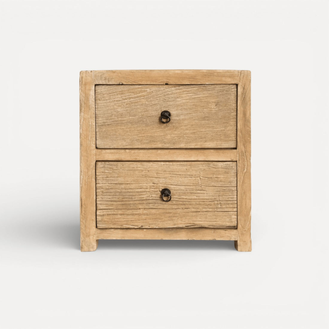 Elm Bedside L550mm - 2 Drawer Bedroom Furniture Beachwood Designs