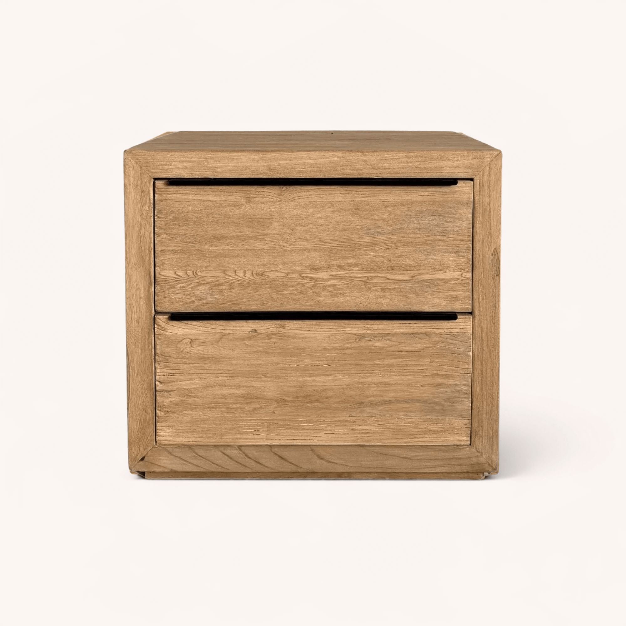 Elm Bedside Table L660mm - 2 Drawers Bedroom Furniture Beachwood Designs