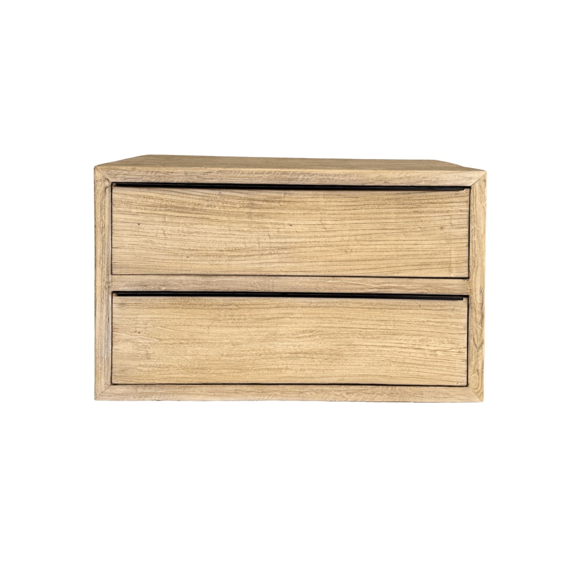 Elm Bedside Table L910mm - 2 Drawers Living Furniture Beachwood Designs
