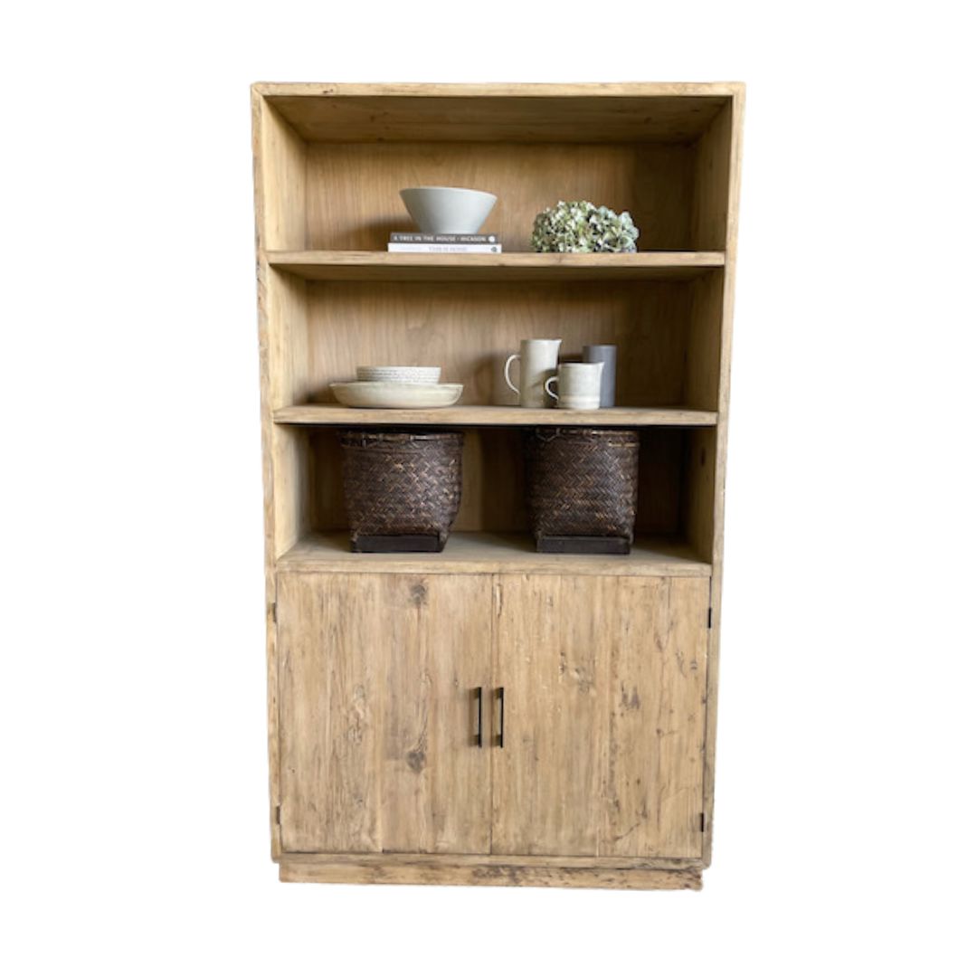 Elm Cabinet w/ Open Shelves Office & Storage Furniture Beachwood Designs