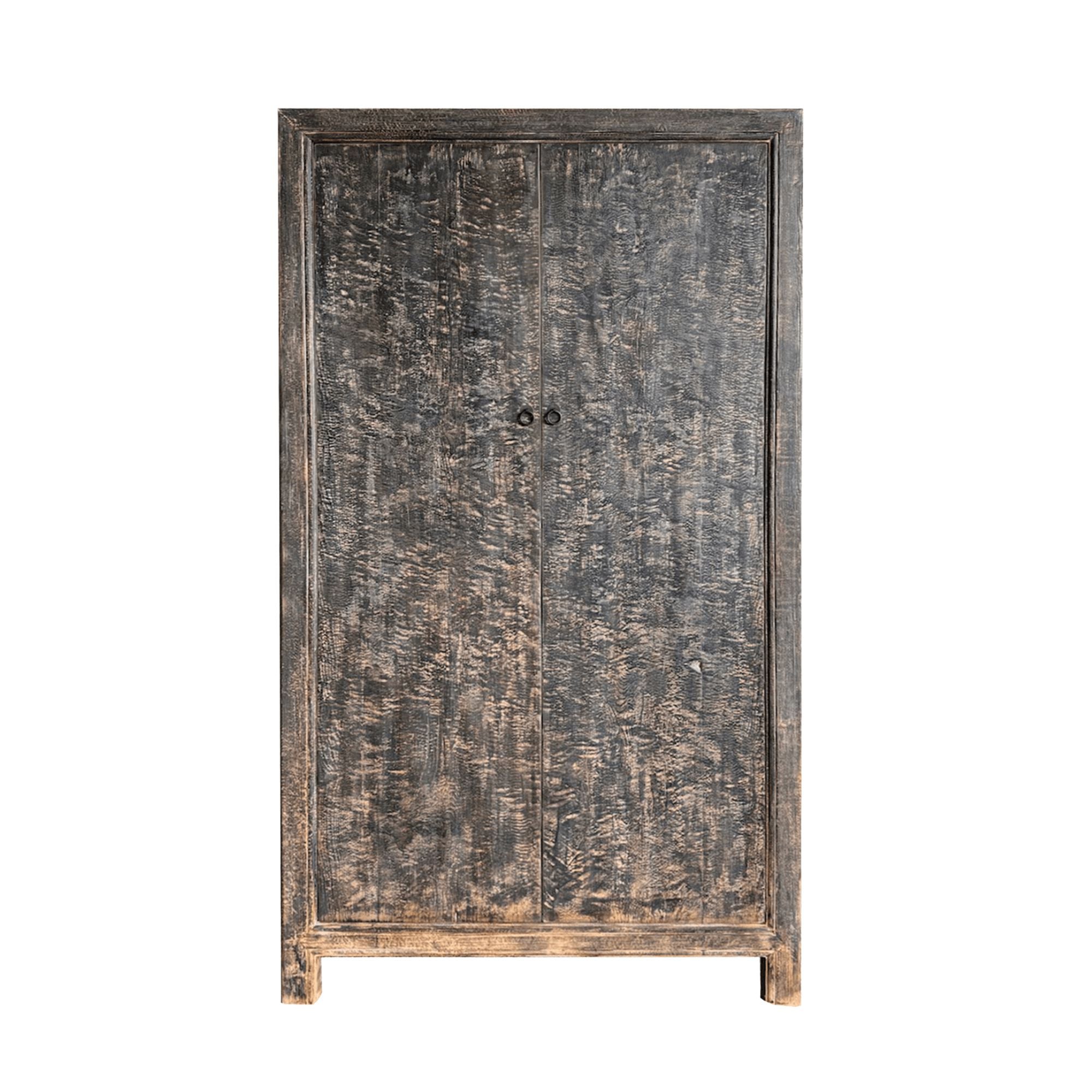 Elm Cupboard - Distressed Black Living Furniture Beachwood Designs