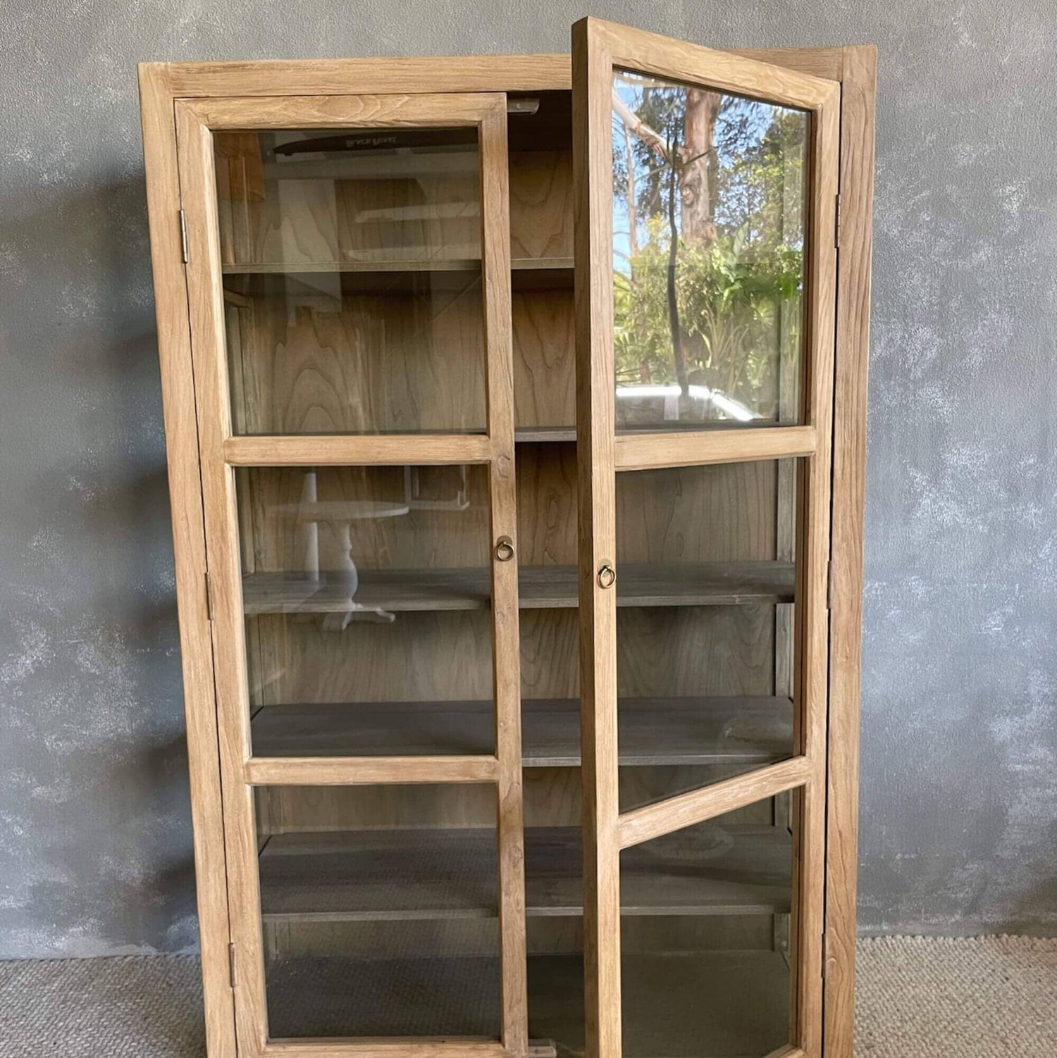 Elm Glass Cabinet Office & Storage Furniture Beachwood Designs