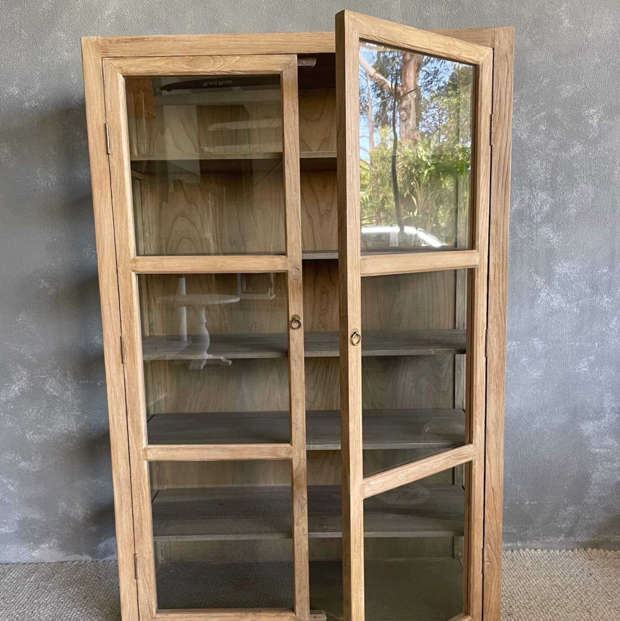 Elm Glass Cabinet Office & Storage Furniture Beachwood Designs