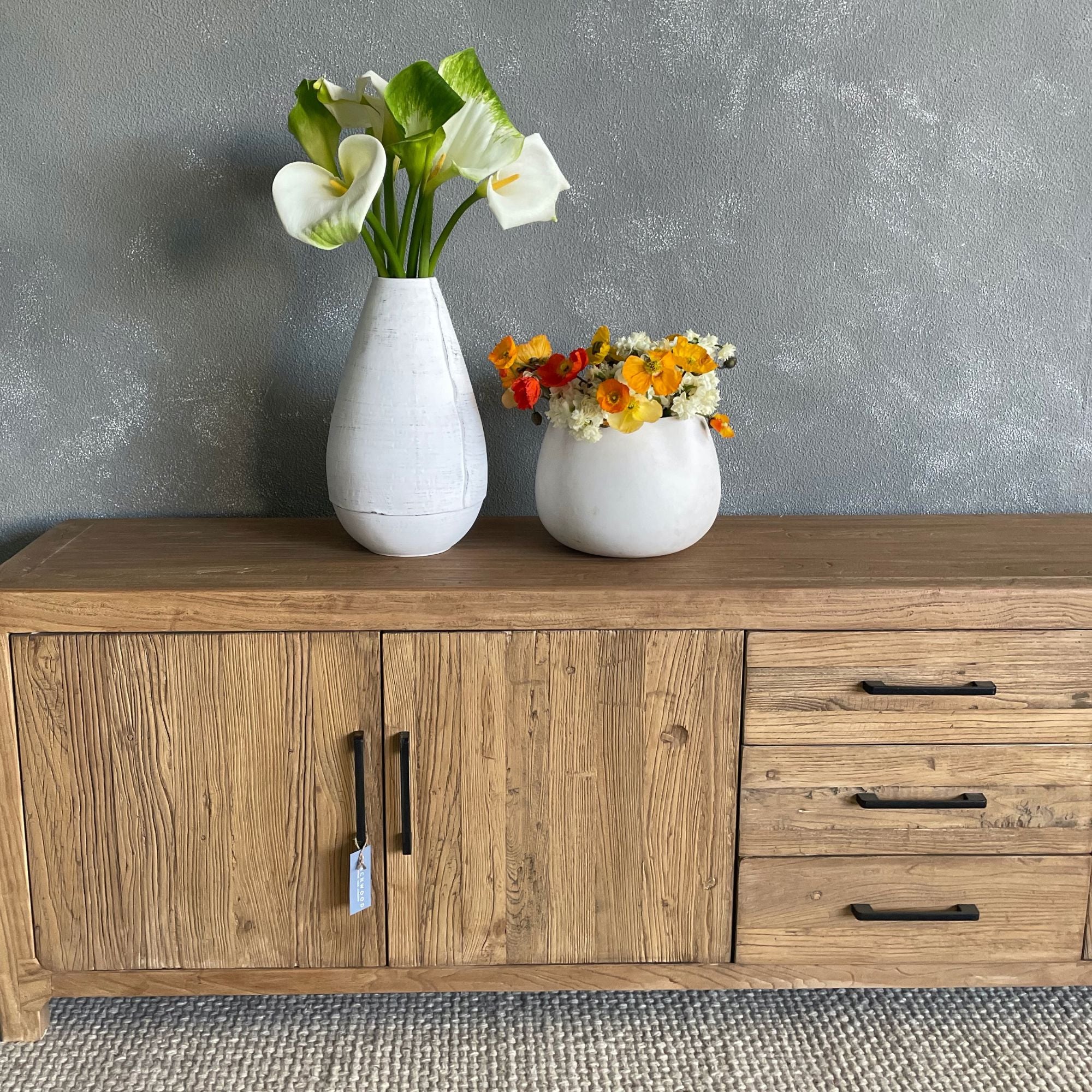 Elm Media Unit L2240mm Living Furniture Beachwood Designs