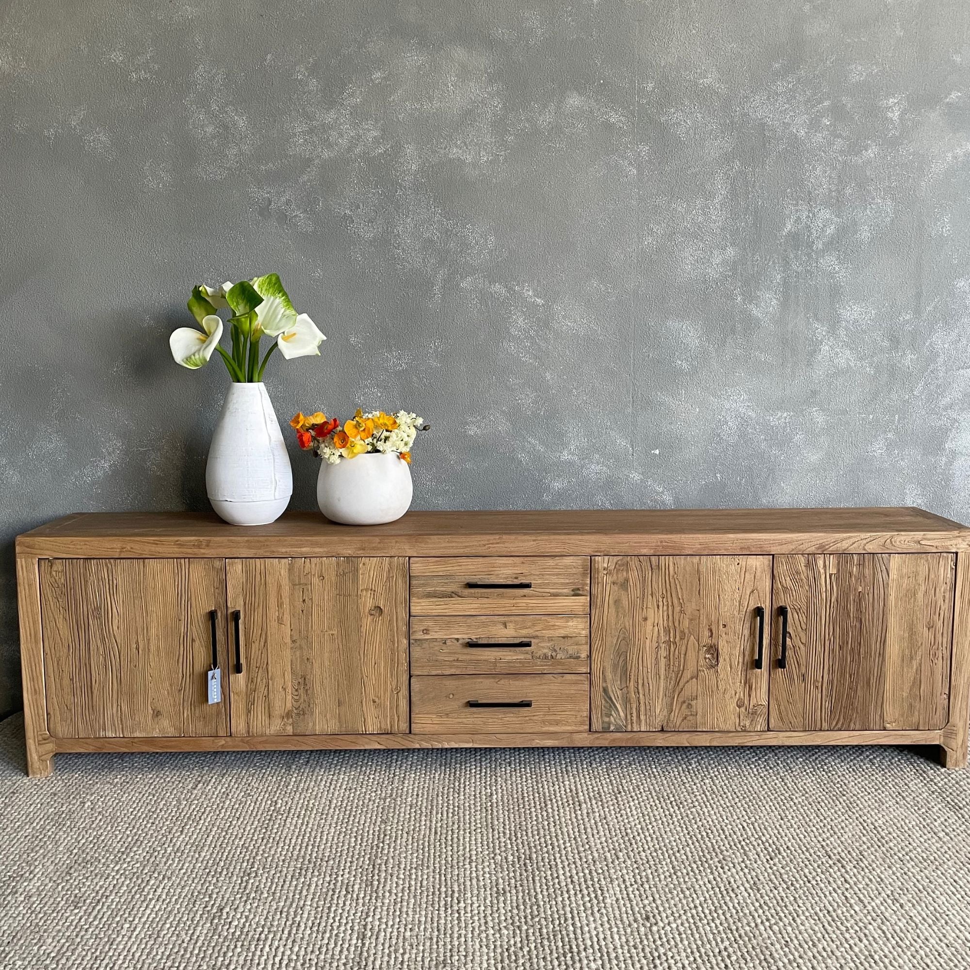 Elm Media Unit L2240mm Living Furniture Beachwood Designs