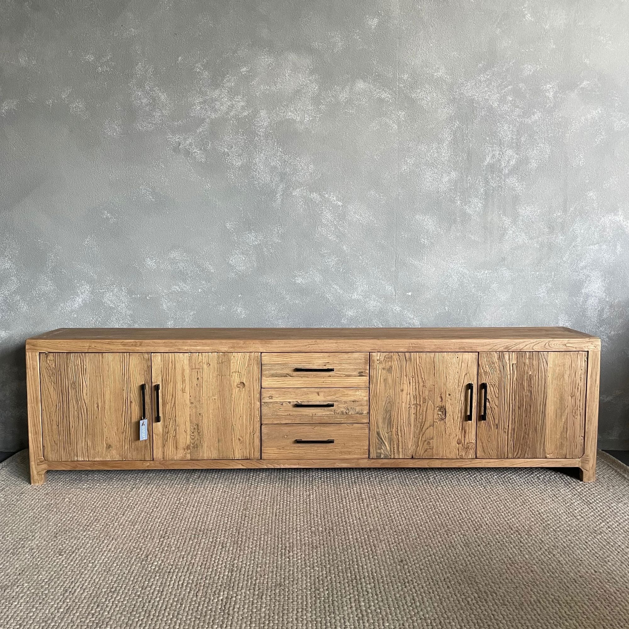 Elm Media Unit L2540mm Living Furniture Beachwood Designs