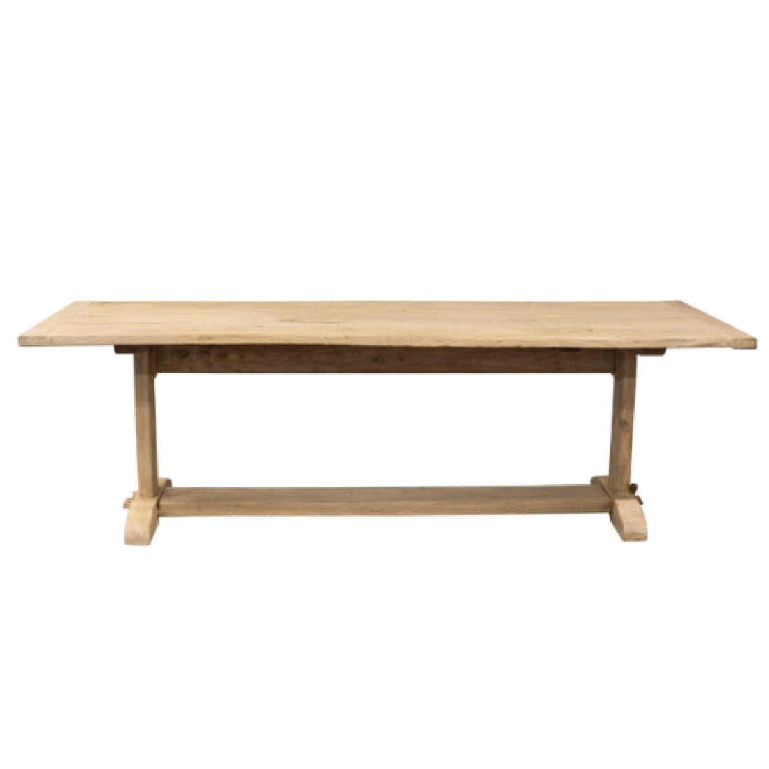Elm Pedestal Dining Table L2200mm - Natural Dining Furniture Beachwood Designs