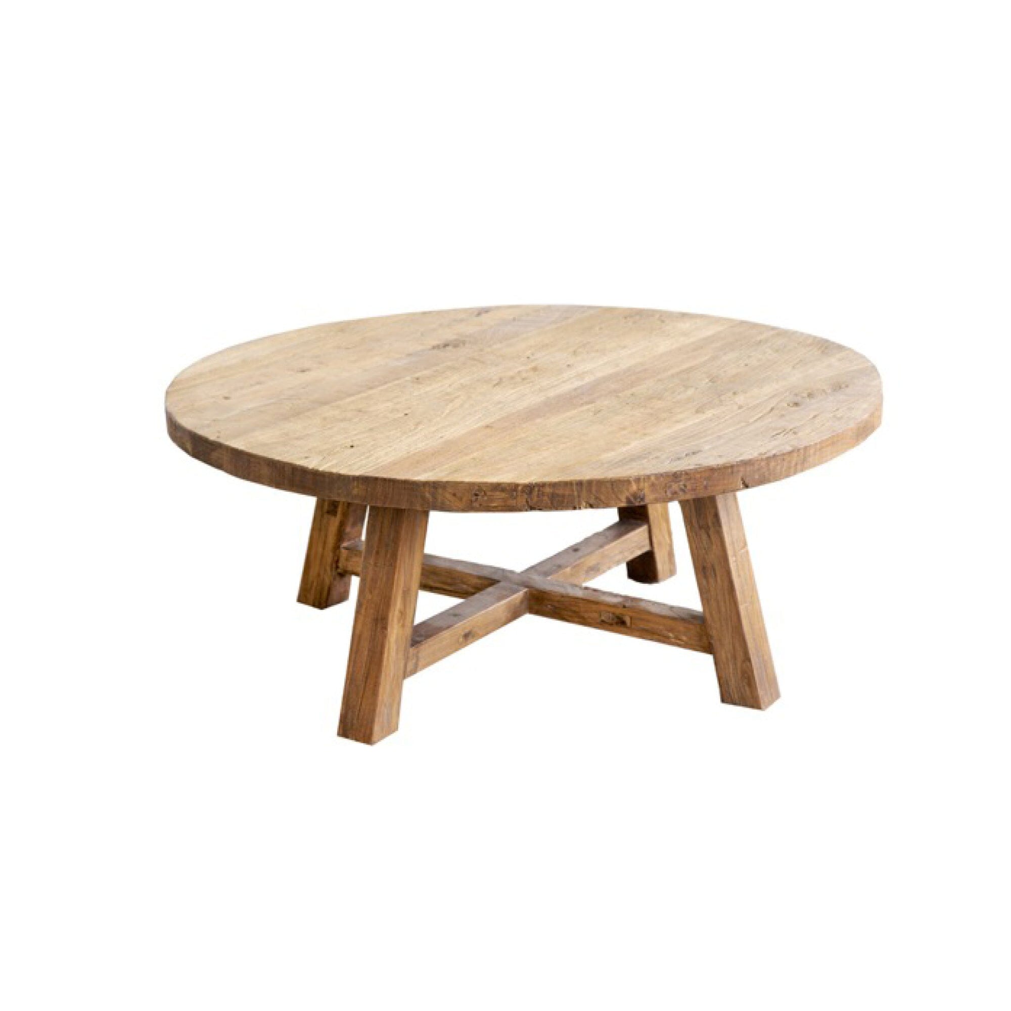 Elm Round Coffee Table - D1050mm - Natural Living Furniture Beachwood Designs