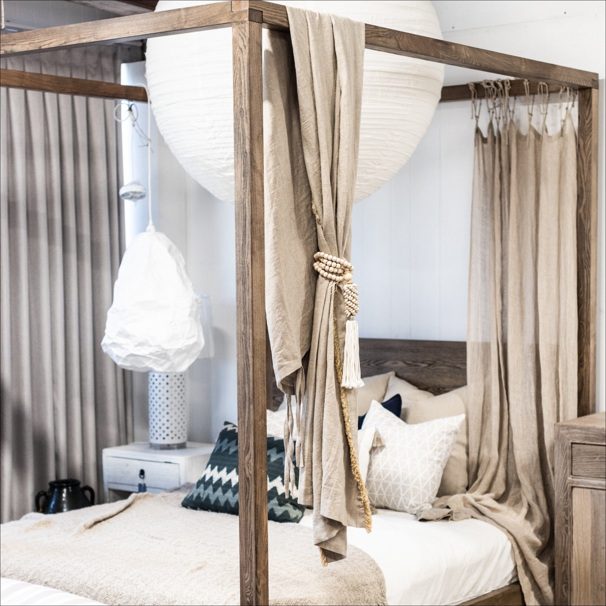 Four Poster Bed - Queen Bedroom Furniture Beachwood Designs