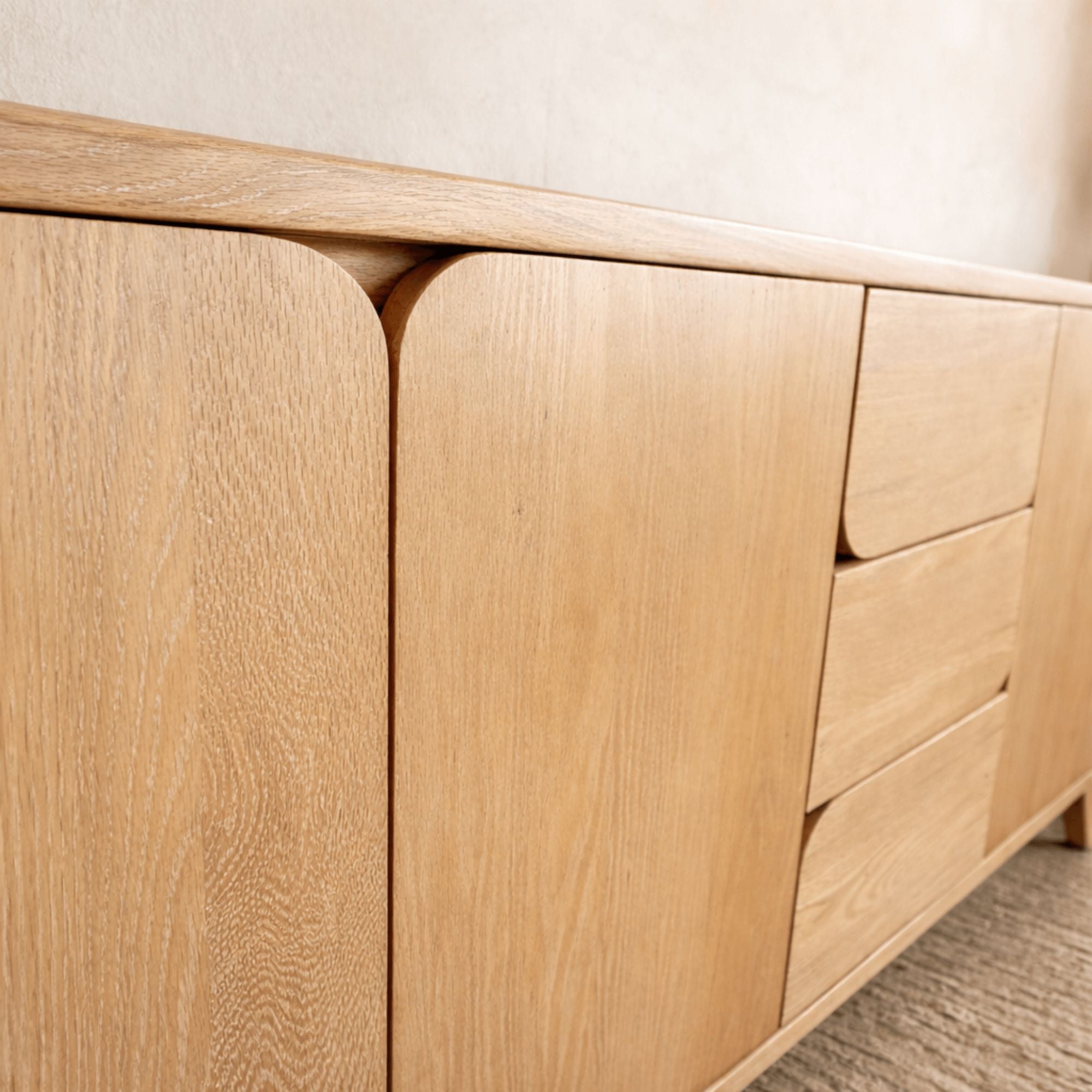 Freya Oak Sideboard Living Furniture Beachwood Designs