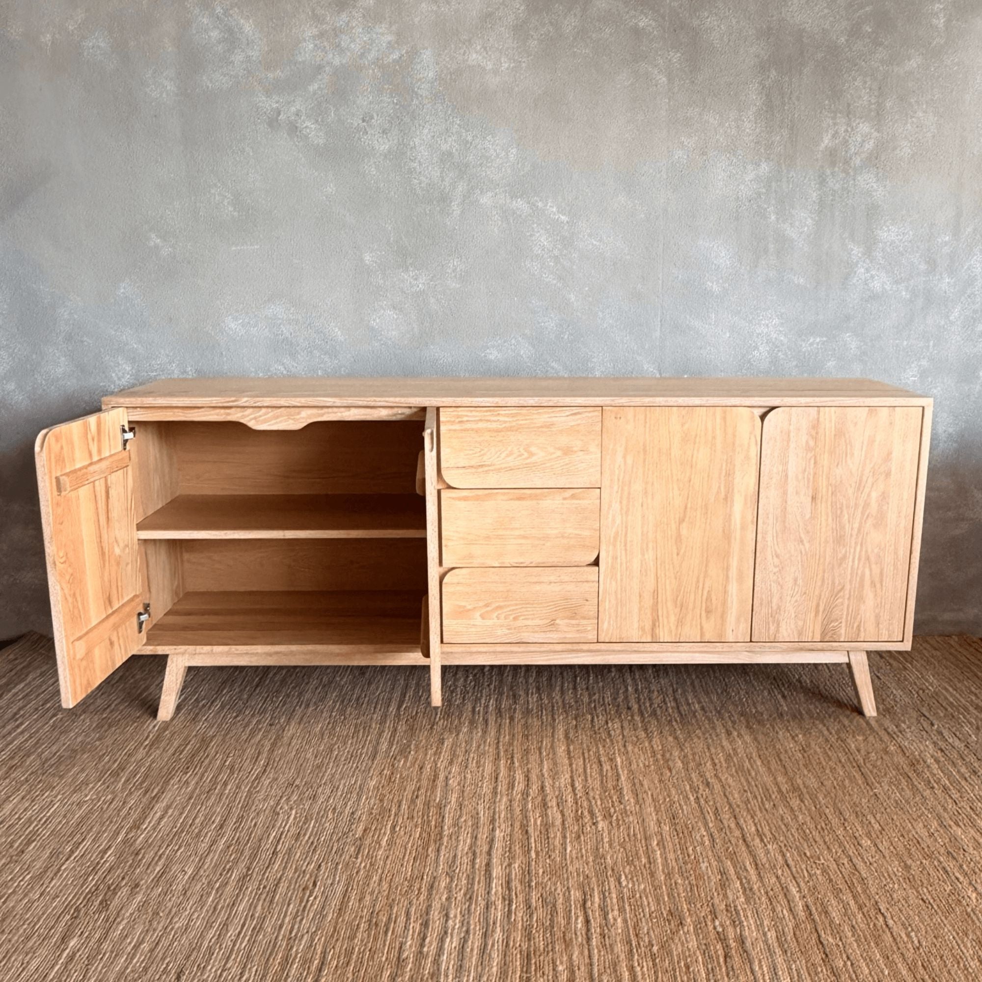 Freya Oak Sideboard Living Furniture Beachwood Designs