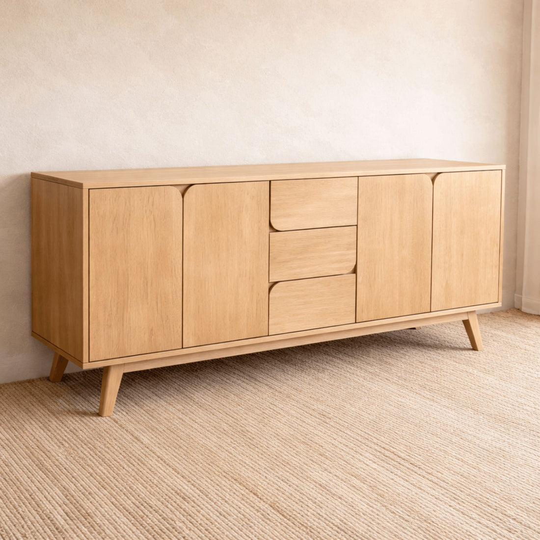 Freya Oak Sideboard Living Furniture Beachwood Designs