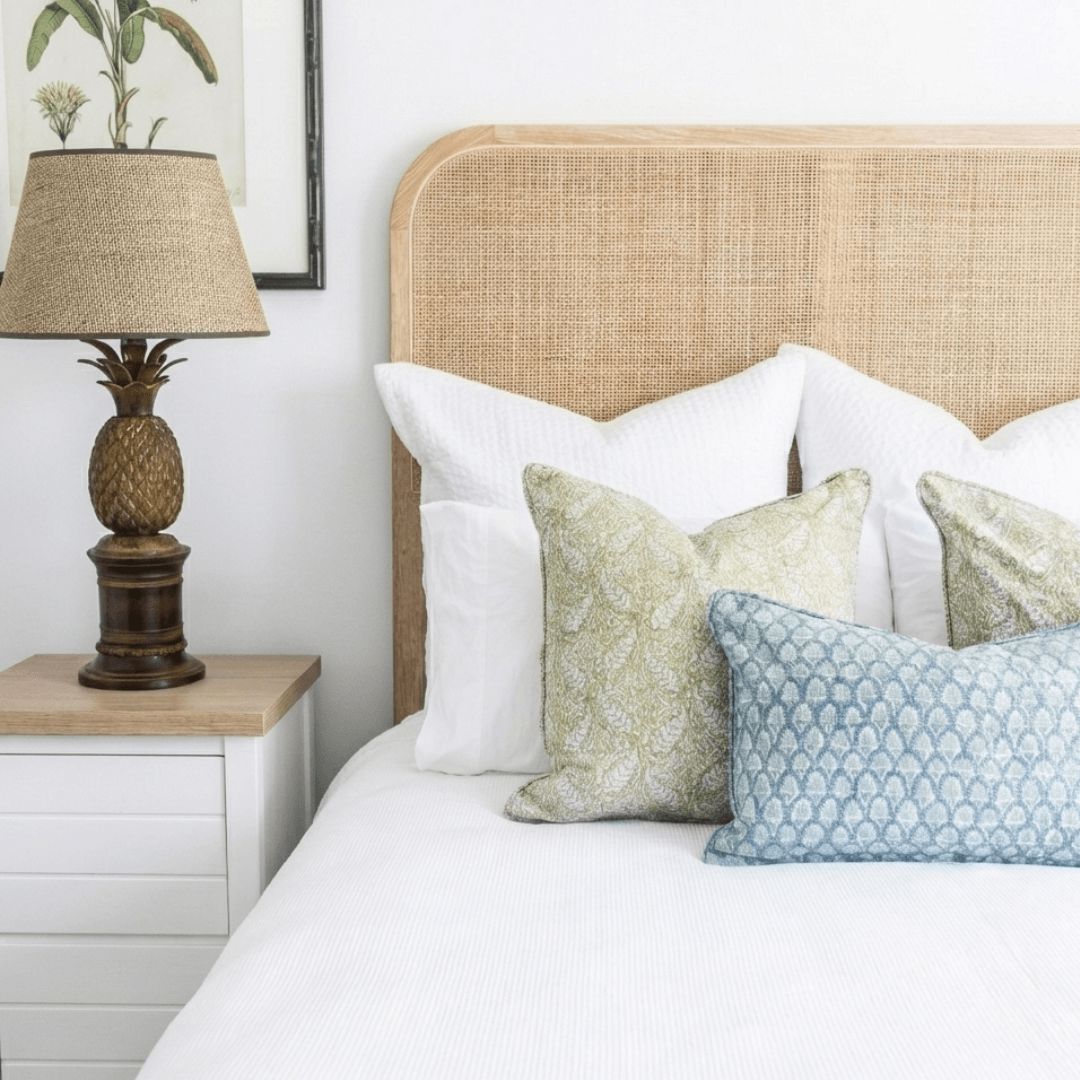 Freya Rattan Bedhead - Queen Bedroom Furniture Beachwood Designs