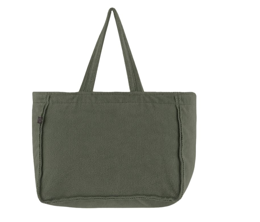 Green Terry Carry-All Tote Bag Homewares Beachwood Designs
