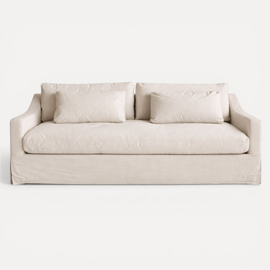 Hamilton Sofa - 3 Seater - Cobalt Living Furniture Beachwood Designs Salt & Pepper Linen Cotton