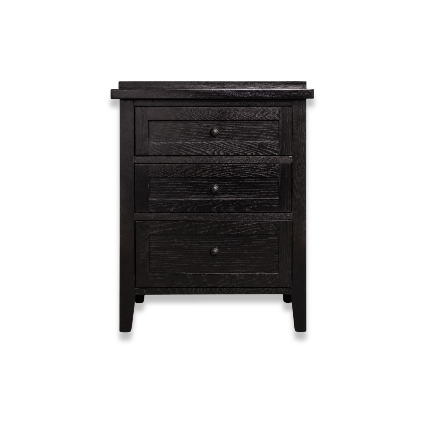 Hamptons Bedside L600mm - 3 Drawer Bedroom Furniture Beachwood Designs