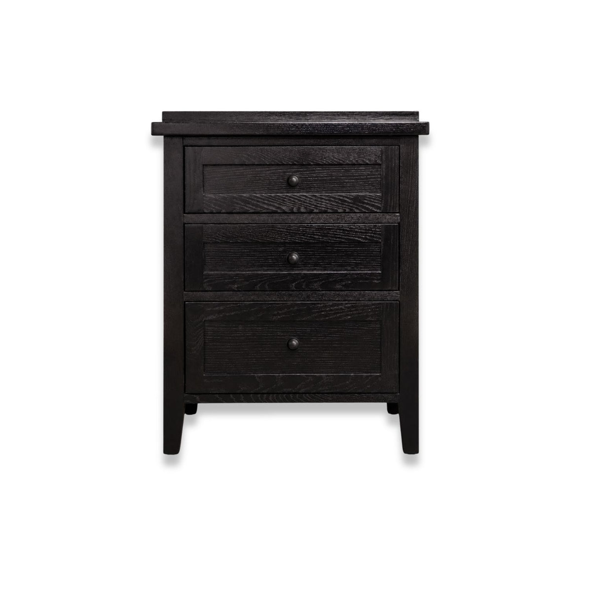 Hamptons Bedside L600mm - 3 Drawer Bedroom Furniture Beachwood Designs