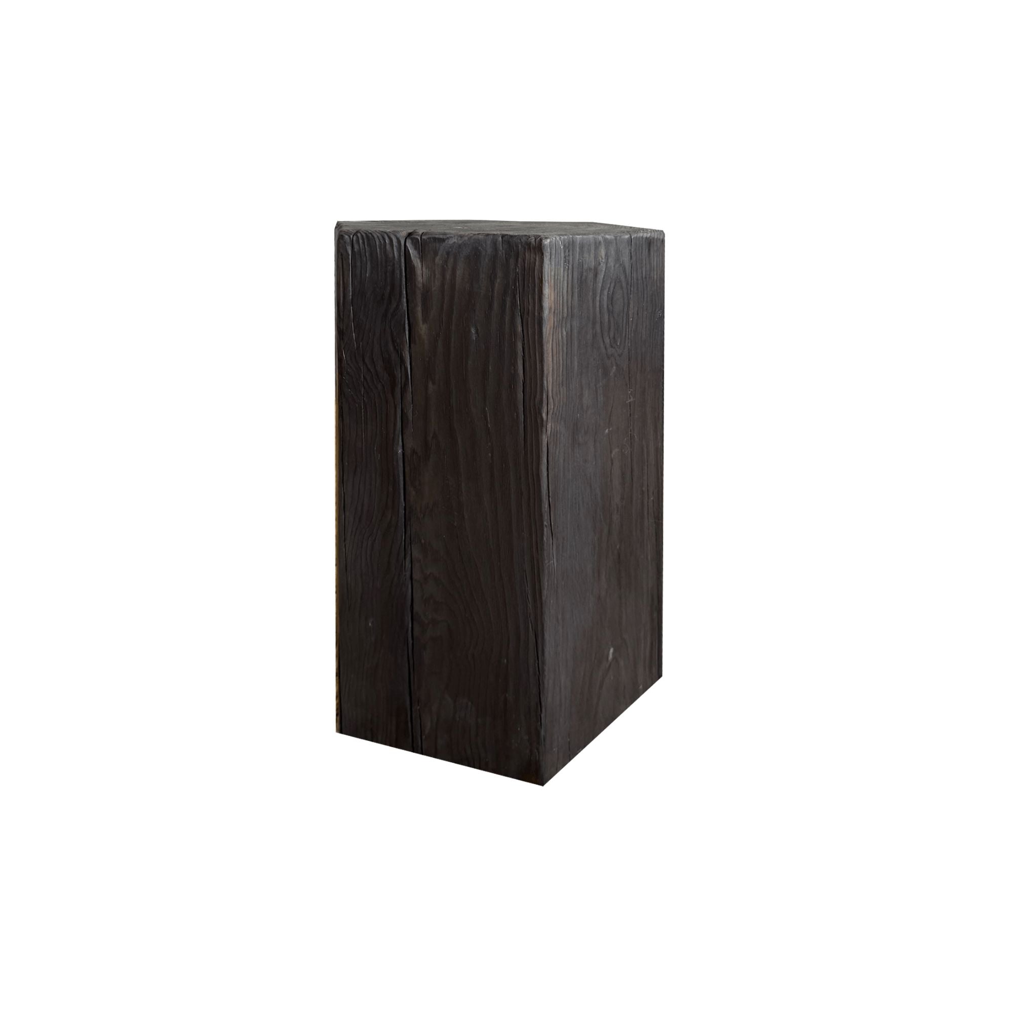 Hexagon Elm Side Table Living Furniture Beachwood Designs Black