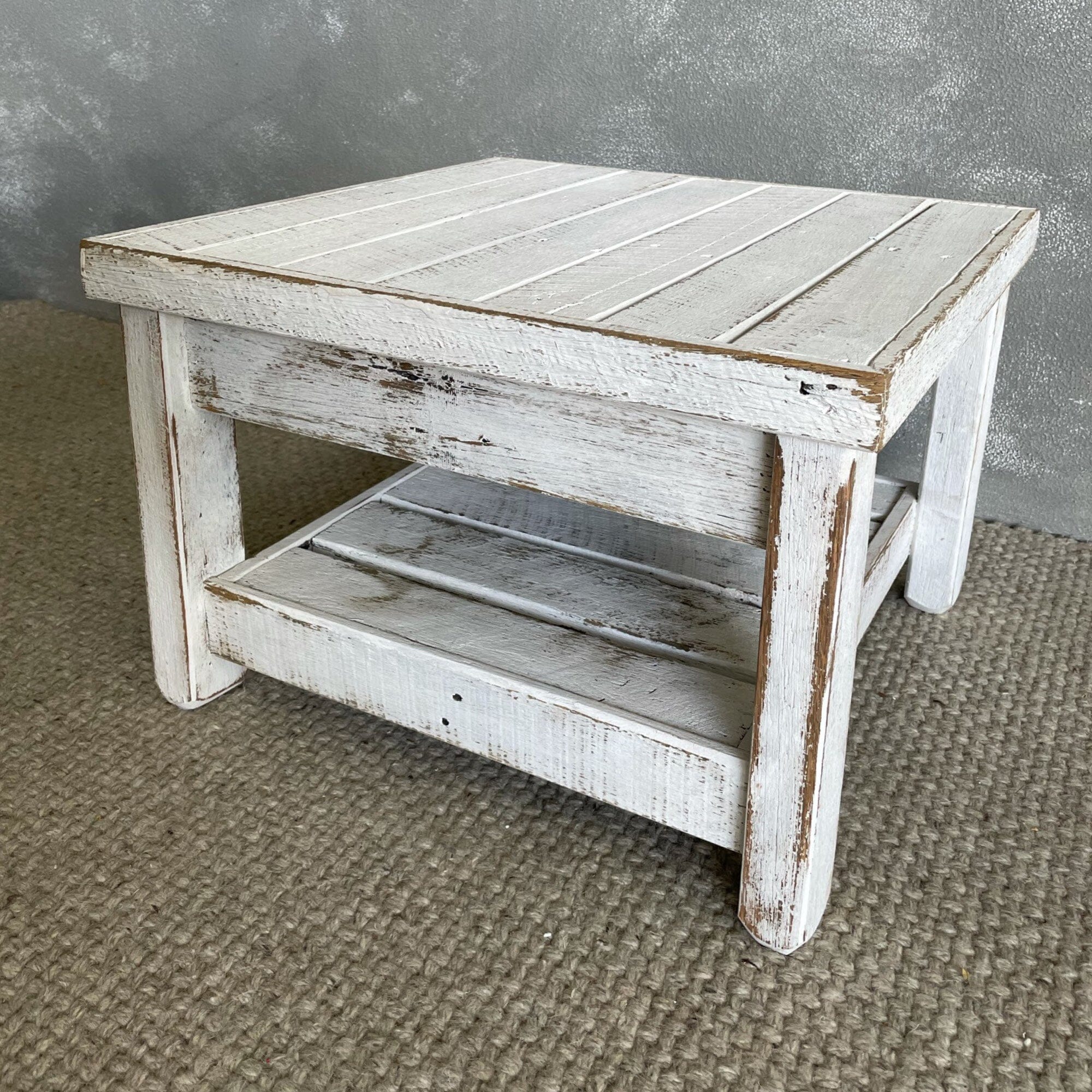 Indoor White Wash Side Table Living Furniture Beachwood Designs