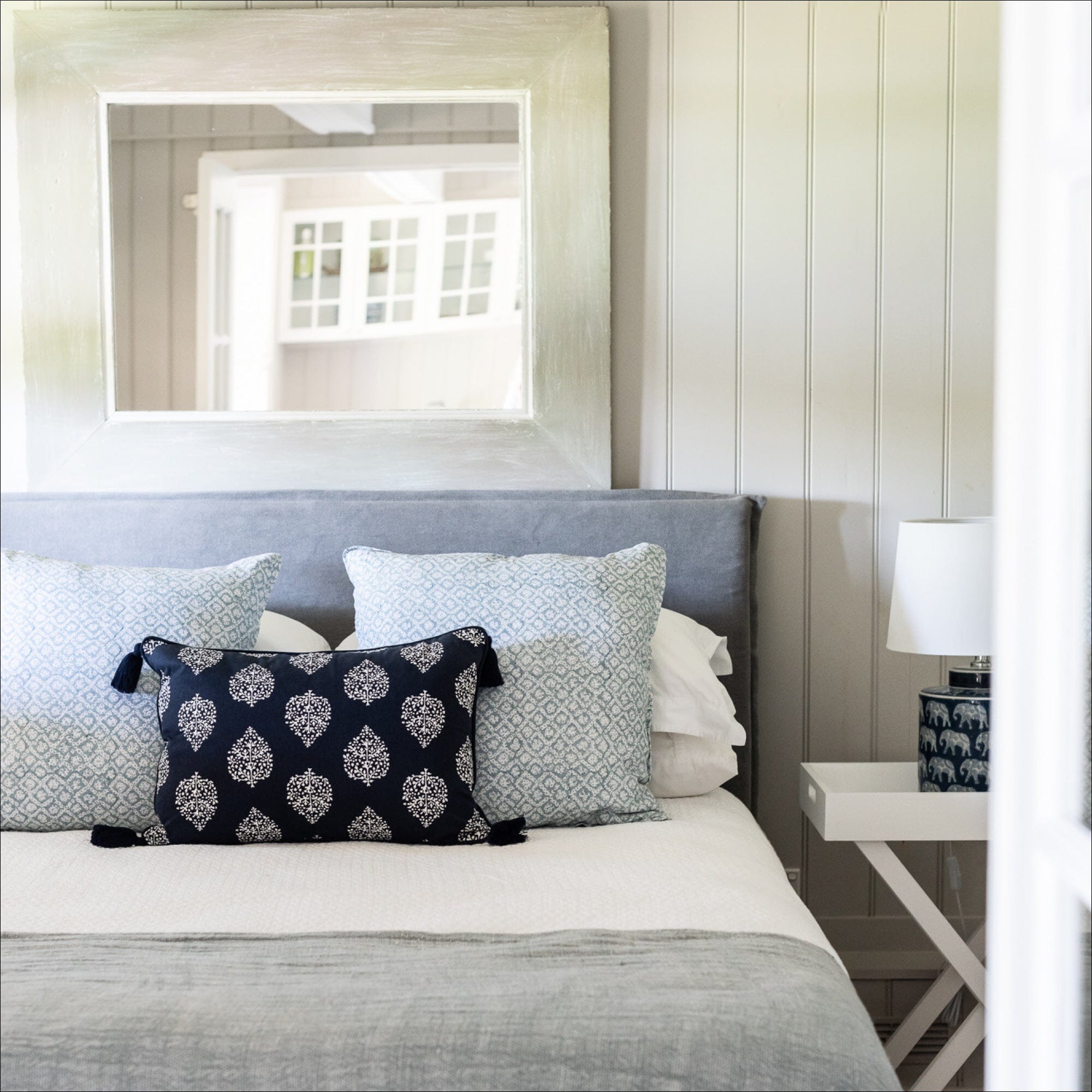 Laguna Linen Bedhead - King Bedroom Furniture Beachwood Designs