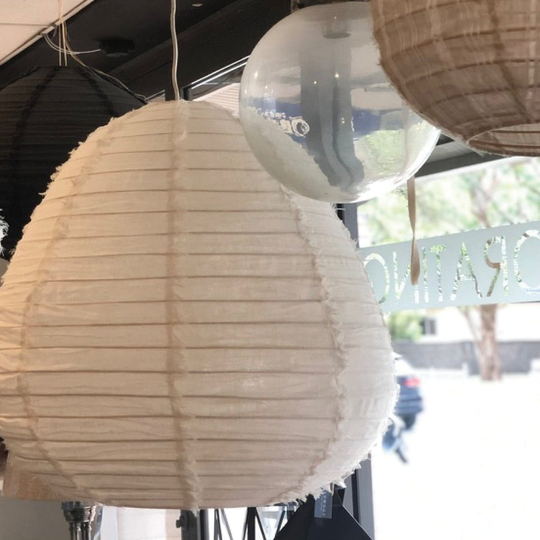 Linen Lanterns - Large Homewares Beachwood Designs