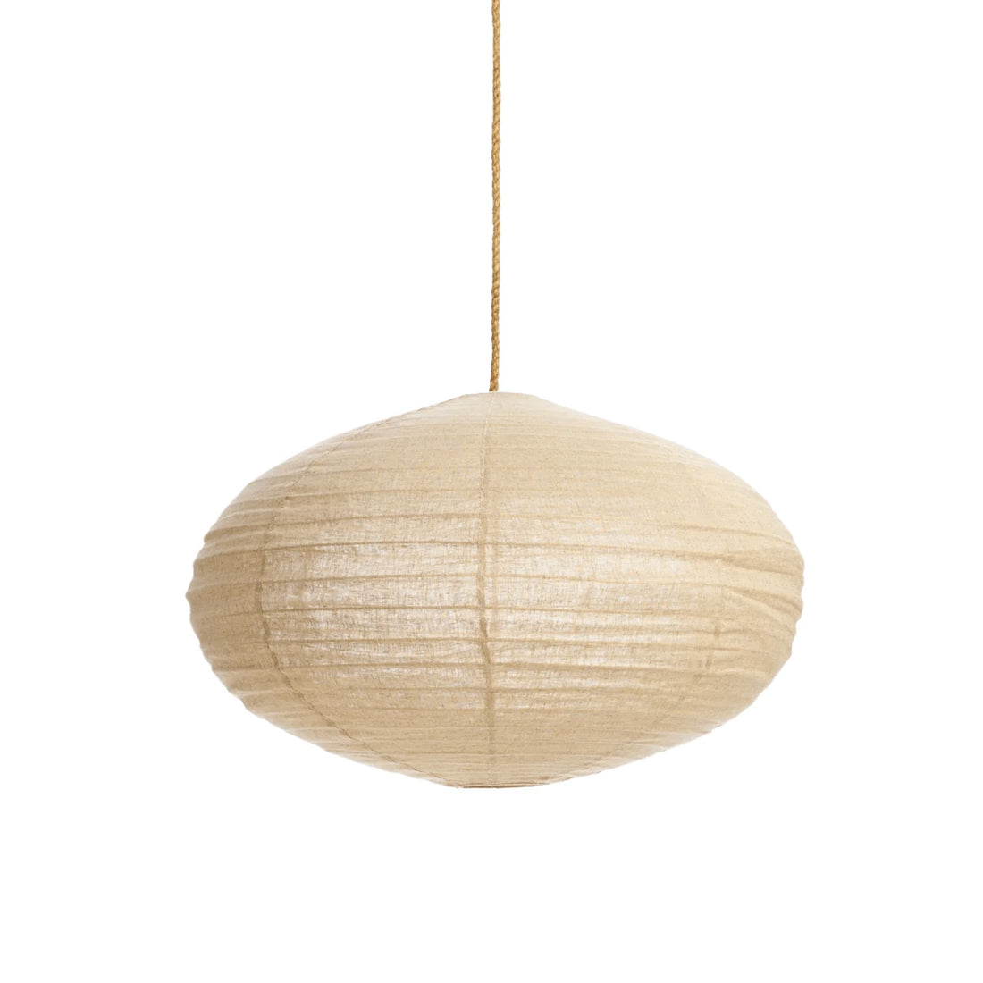 Linen Oval Pendant - Taupe Homewares Beachwood Designs